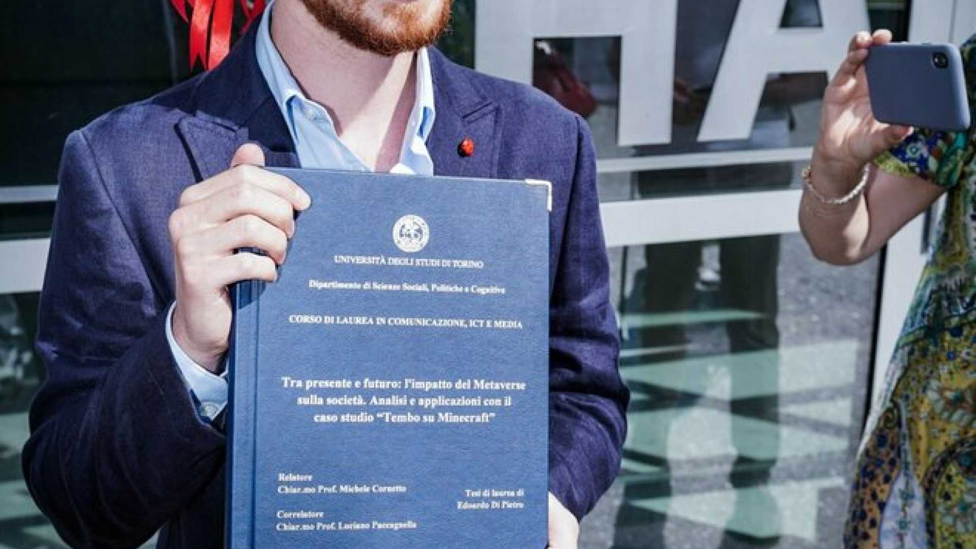 Edoardo Di Pietro, il primo laureato italiano (anche) nel Metaverso