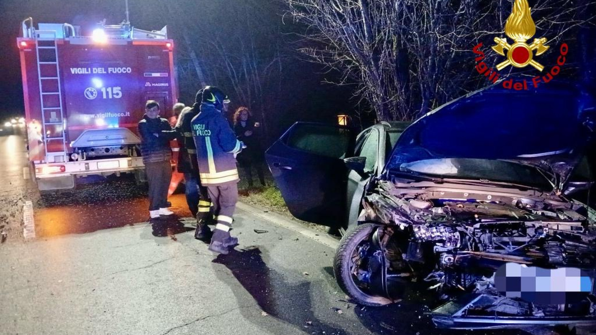 Scontro a San Pietro in Cerro, tra i feriti una donna incinta trasportata in ospedale