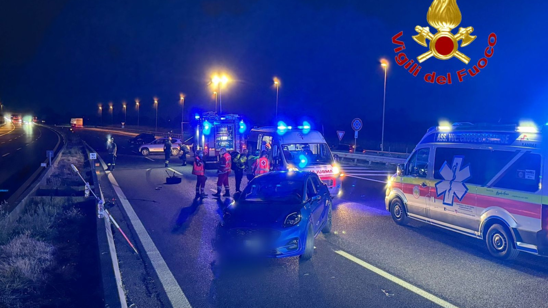 Contromano in A1 provoca un incidente a Somaglia, era positivo all'alcoltest