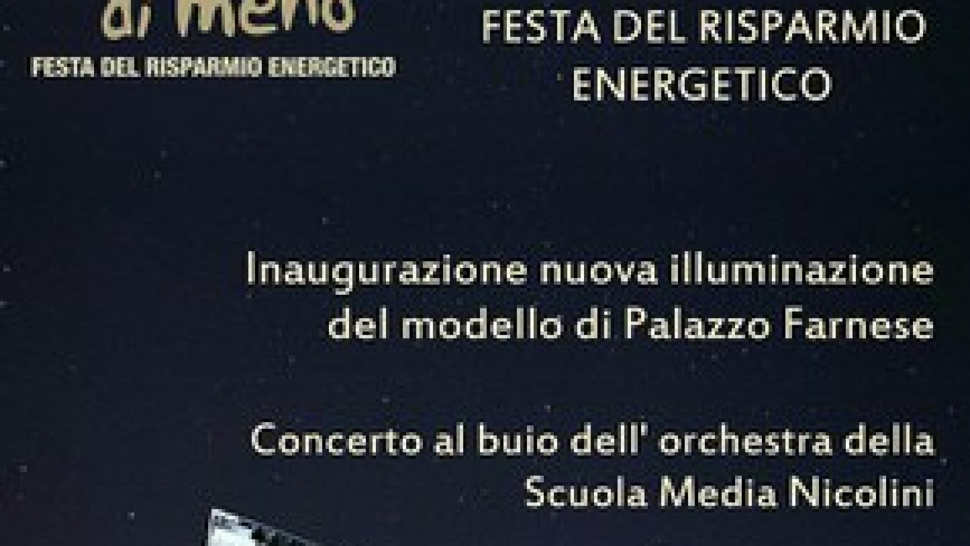 Giornata del risparmio energetico: stasera piazza Cavalli al buio