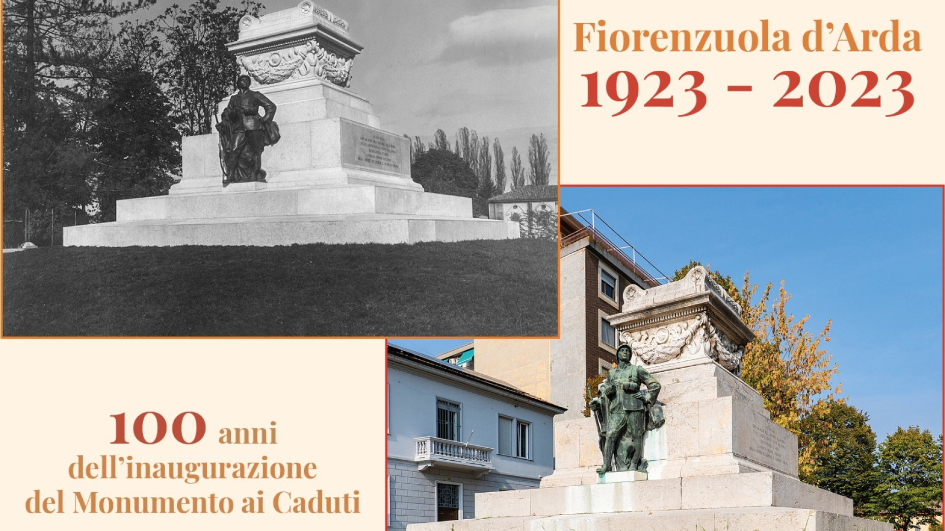 Fiorenzuola, domenica si celebrano i 100 anni del monumento ai Caduti