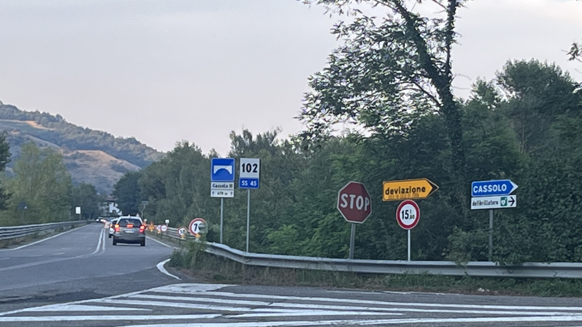 Bretella di Cassolo: è a senso unico e si può utilizzare dalla Val Trebbia a Piacenza