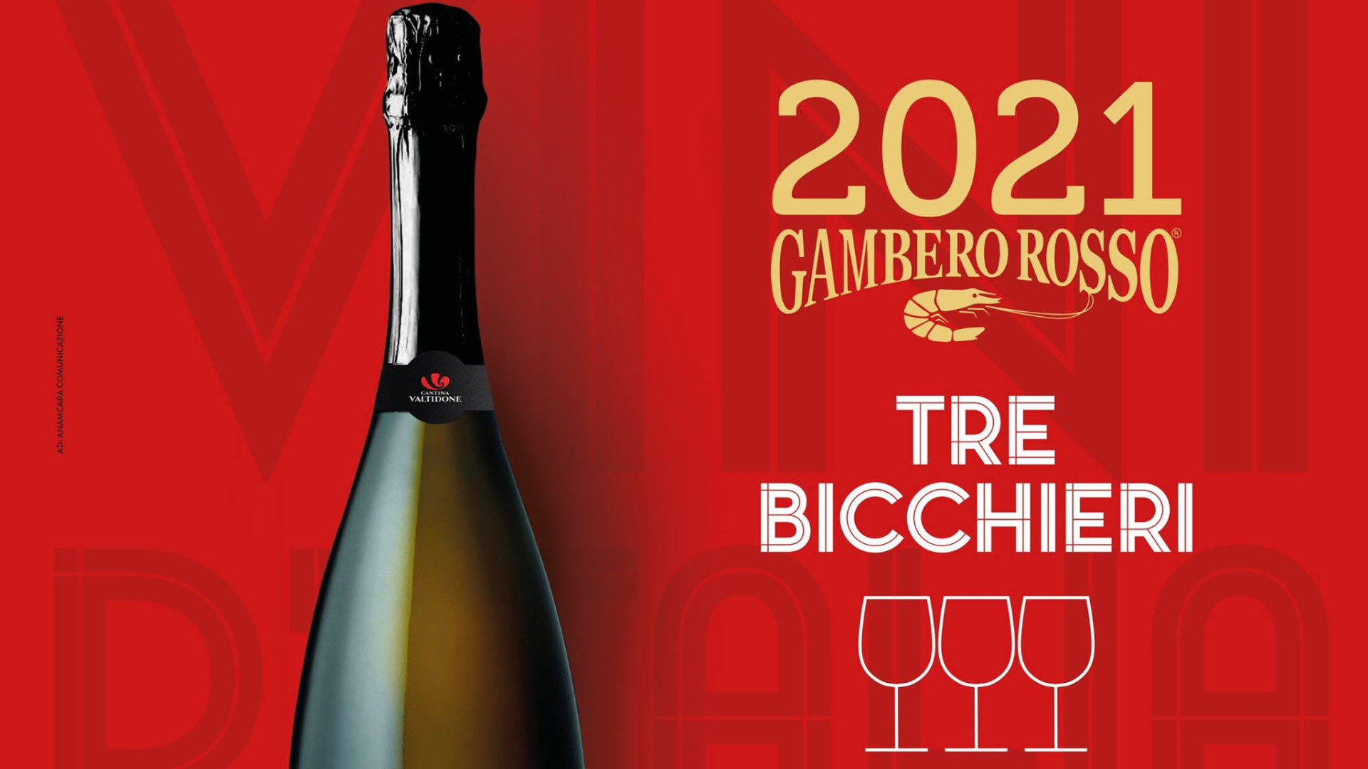 La Cantina Valtidone riceve i "Tre bicchieri" dal Gambero Rosso