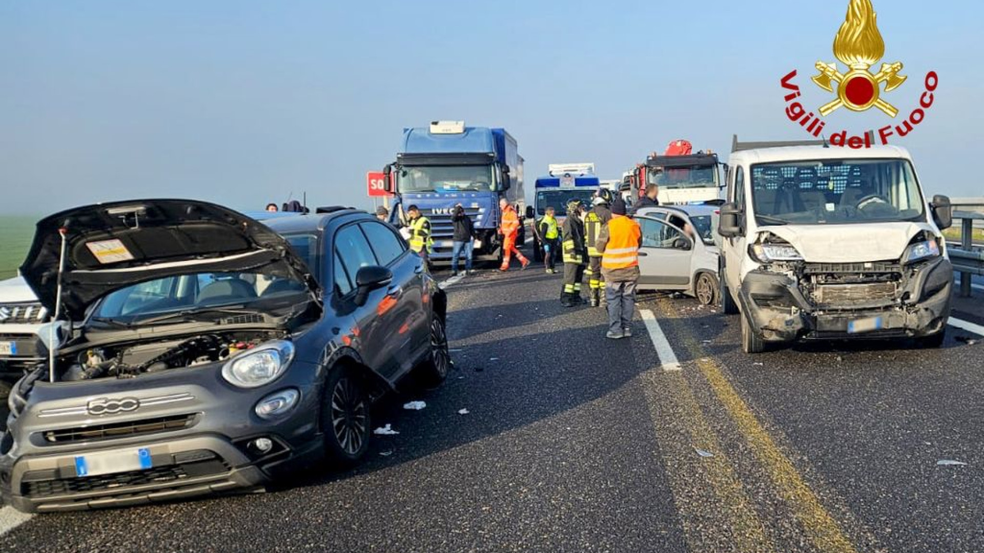 Tamponamento a catena in A21 tra Castello e Piacenza Sud: lunghe code