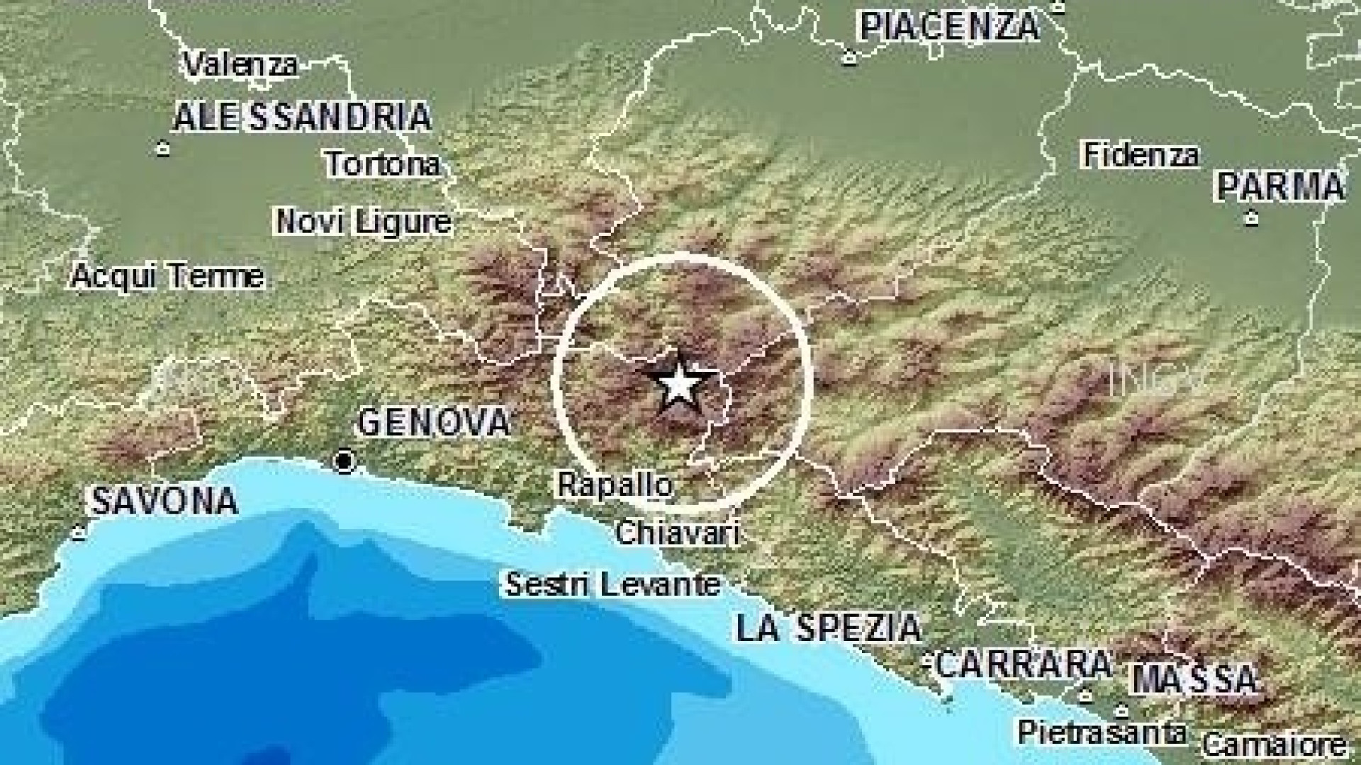 Paura in Valdaveto e Valtrebbia questa mattina per una scossa di terremoto