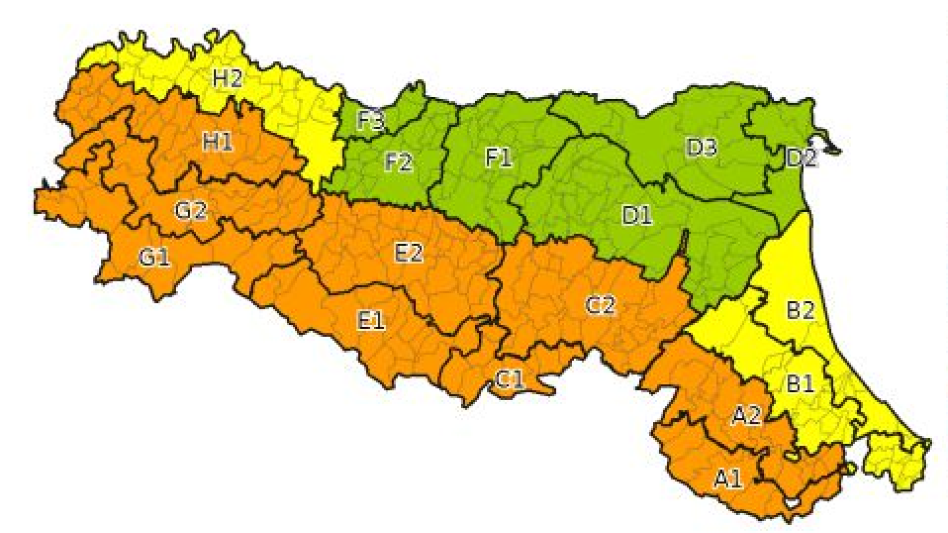 Domani previsto forte vento su montagne e colline del Piacentino: è allerta meteo