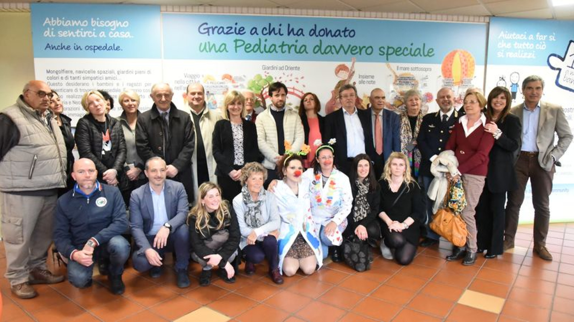 Anche una scuola materna fa la donazione per trasformare le stanze di pediatria