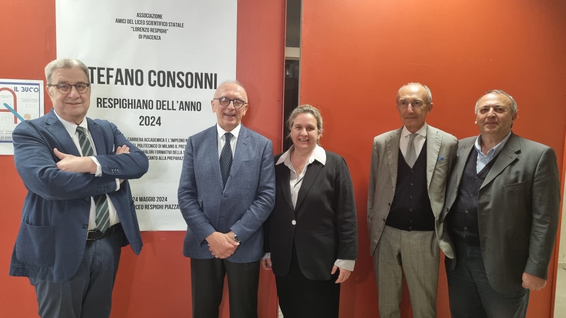 Stefano Consonni è il respighiano dell'anno: "Un pensiero per Franco Anelli"