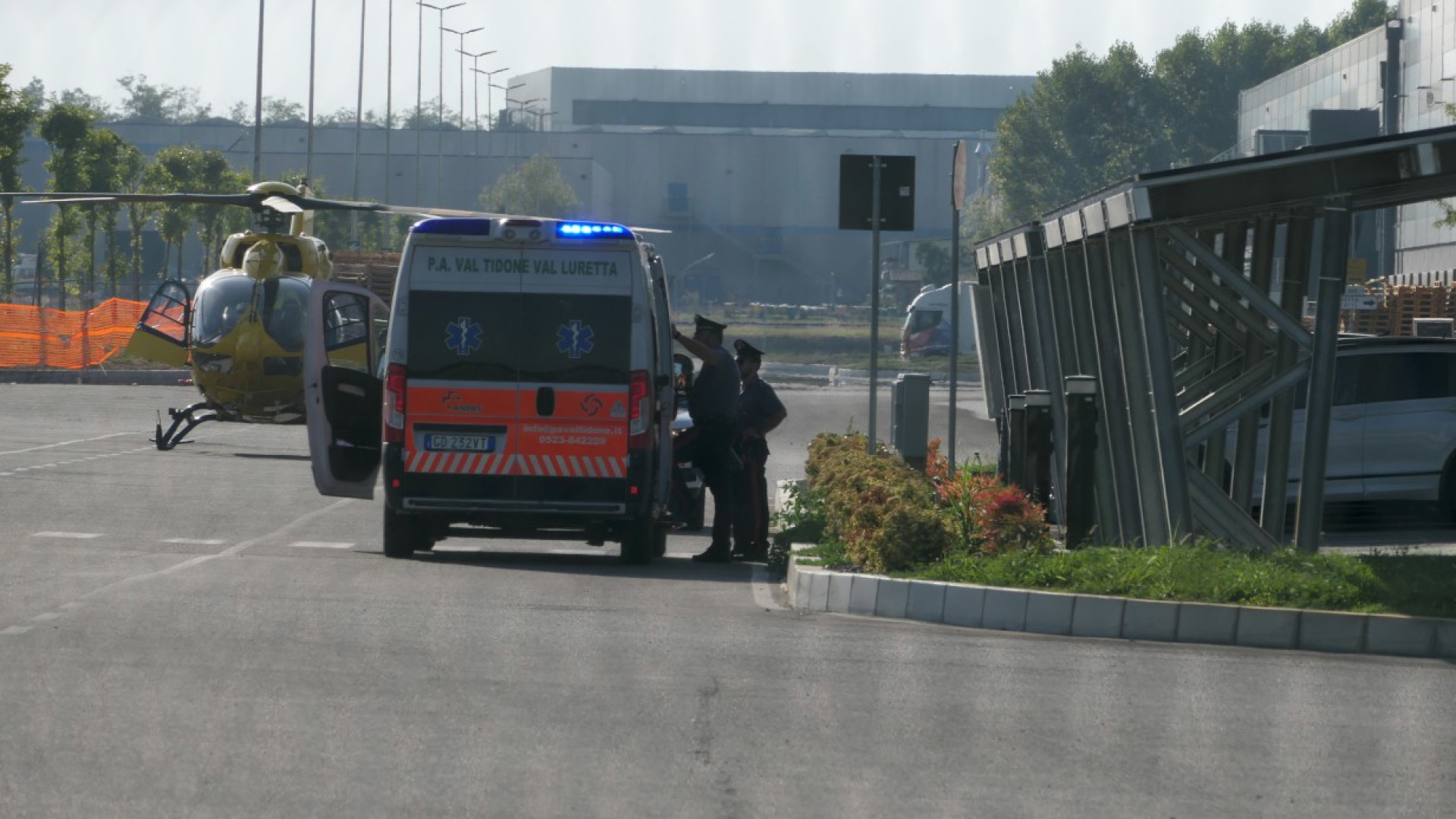 Grave infortunio alla logistica di Castel San Giovanni: operaio perde un piede
