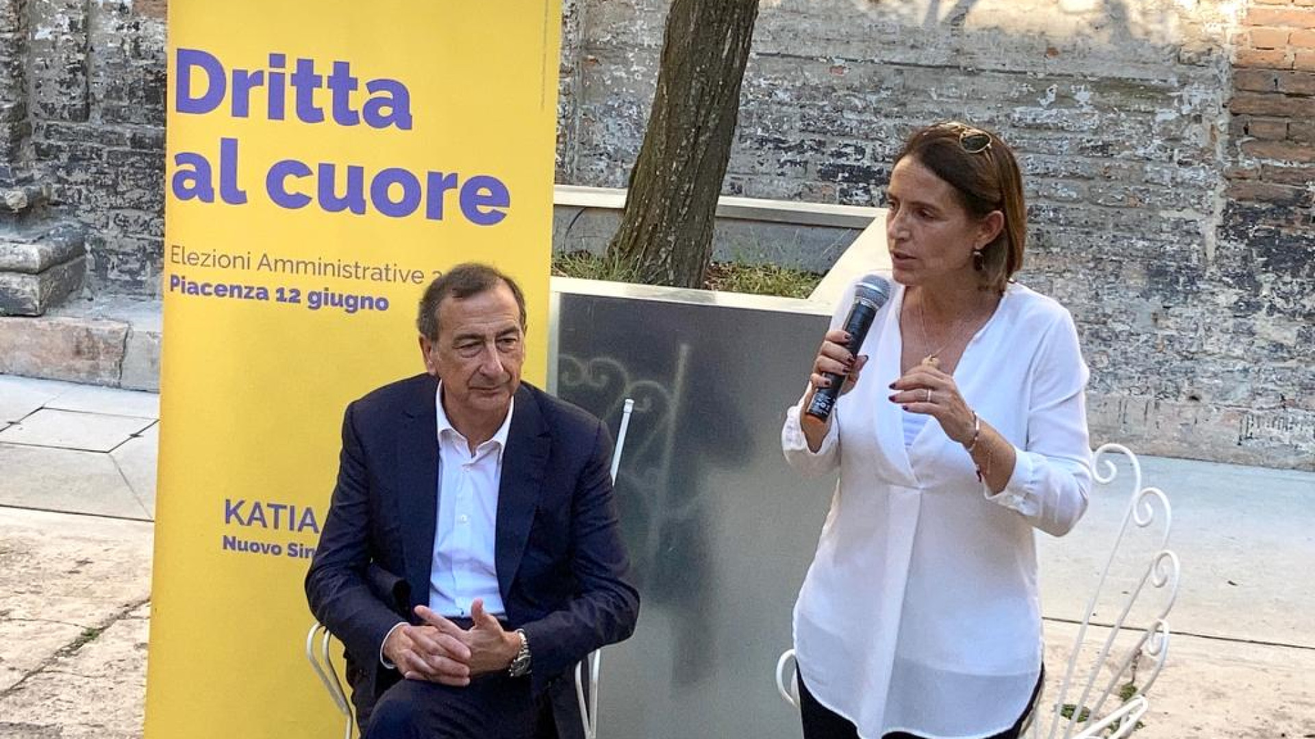Il sindaco di Milano Sala a Piacenza per Tarasconi: "Servono più collegamenti"