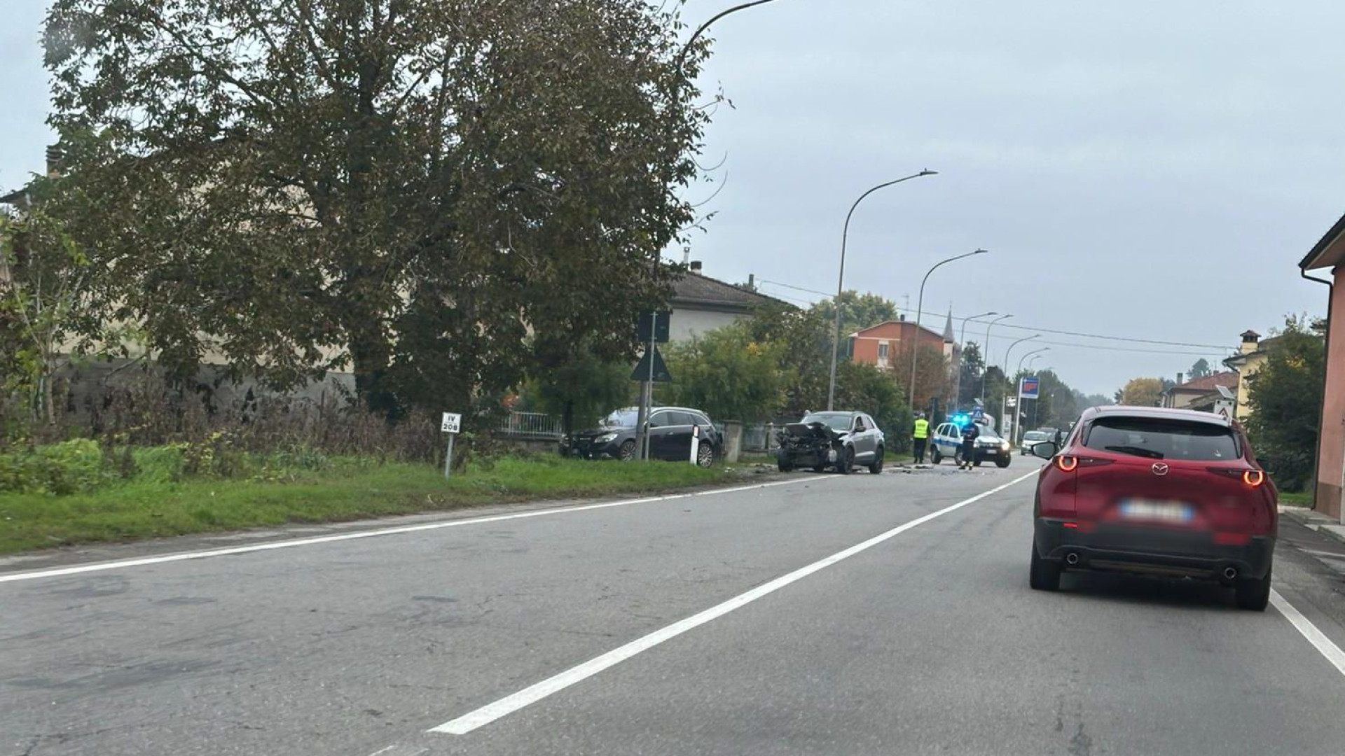 Scontro a Monticelli, due feriti trasportati in ospedale dalle ambulanze