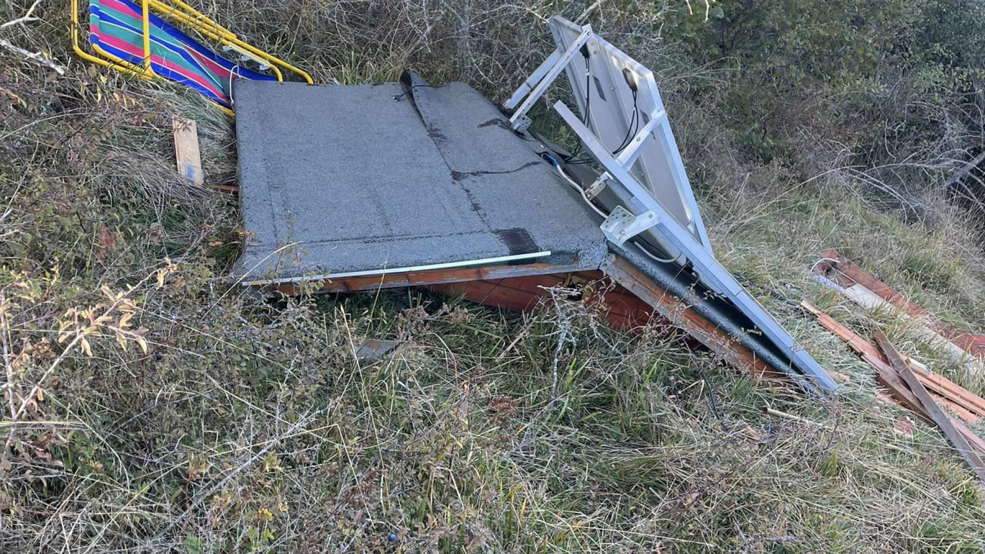 Distrutta dal vento la centralina di Meteo Val Nure sul monte Aserei