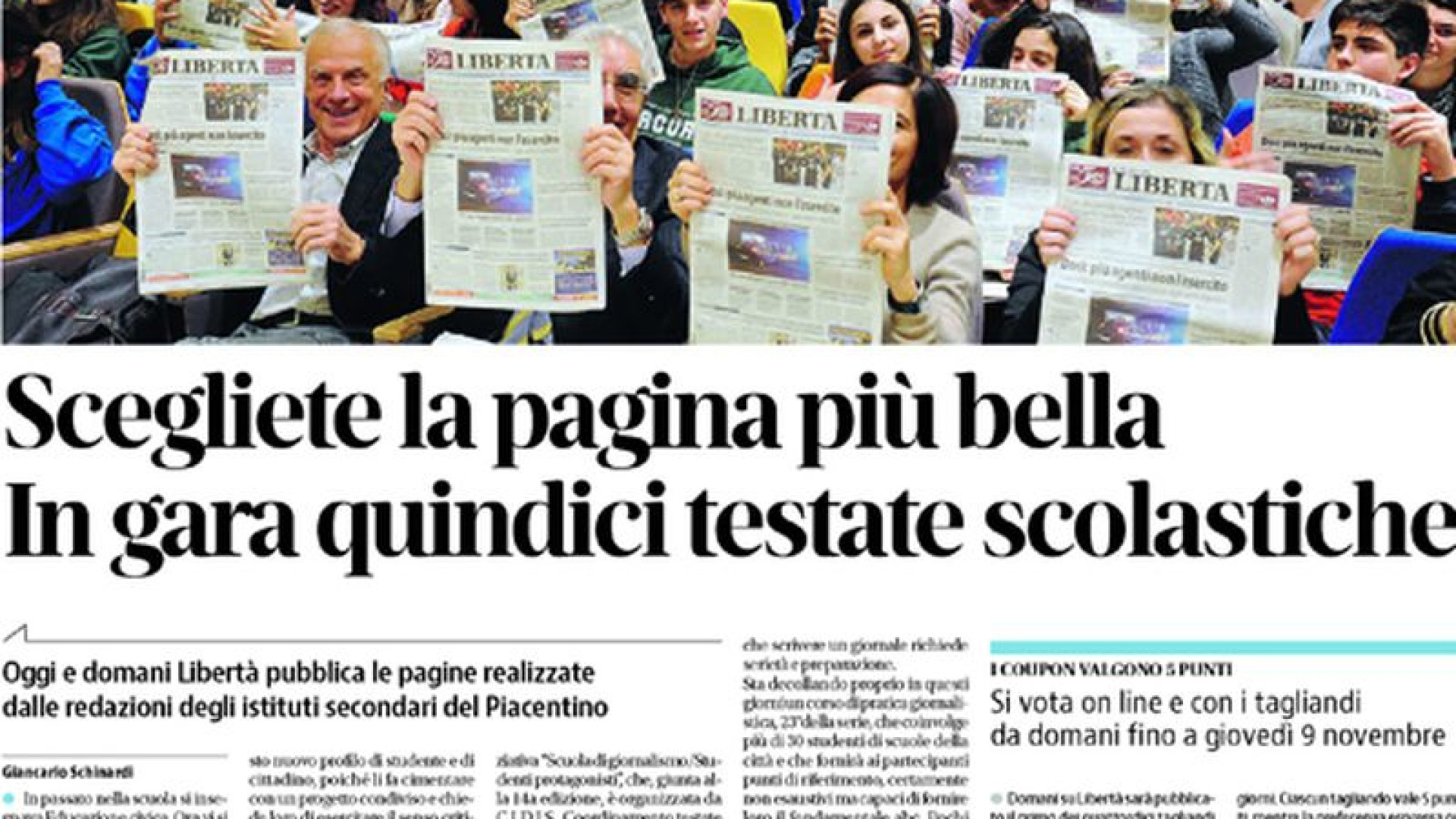 Scegliete la pagina più bella: torna la scuola di giornalismo per 15 testate scolastiche
