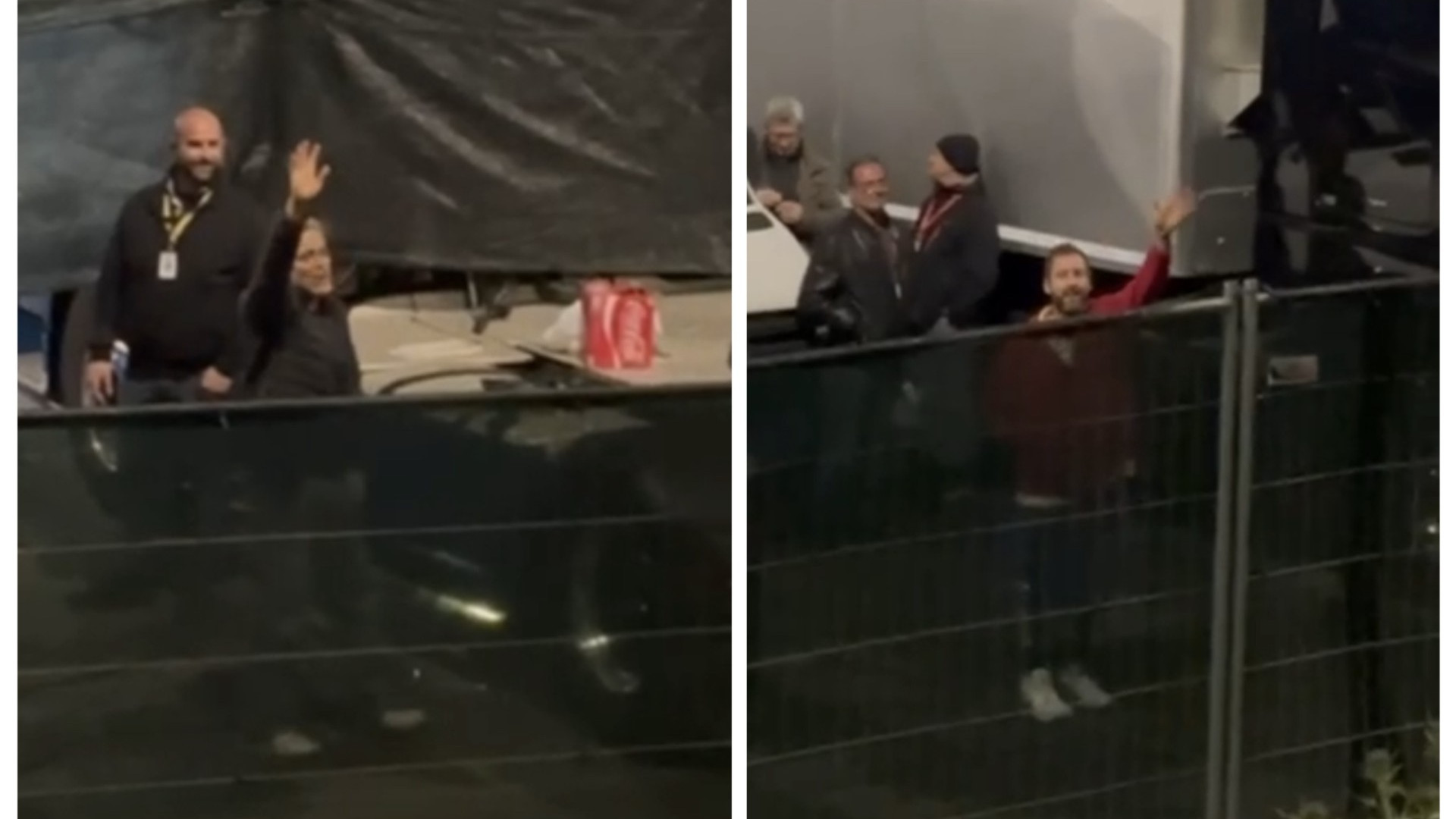 Bye-bye Caorso: Clooney e Sandler lasciano Piacenza tra autografi e auguri dai fan