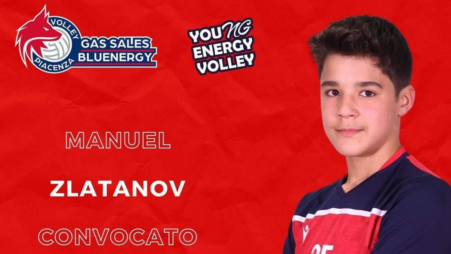 Volley, convocazione in Nazionale Under 17 per il figlio d'arte Manuel Zlatanov
