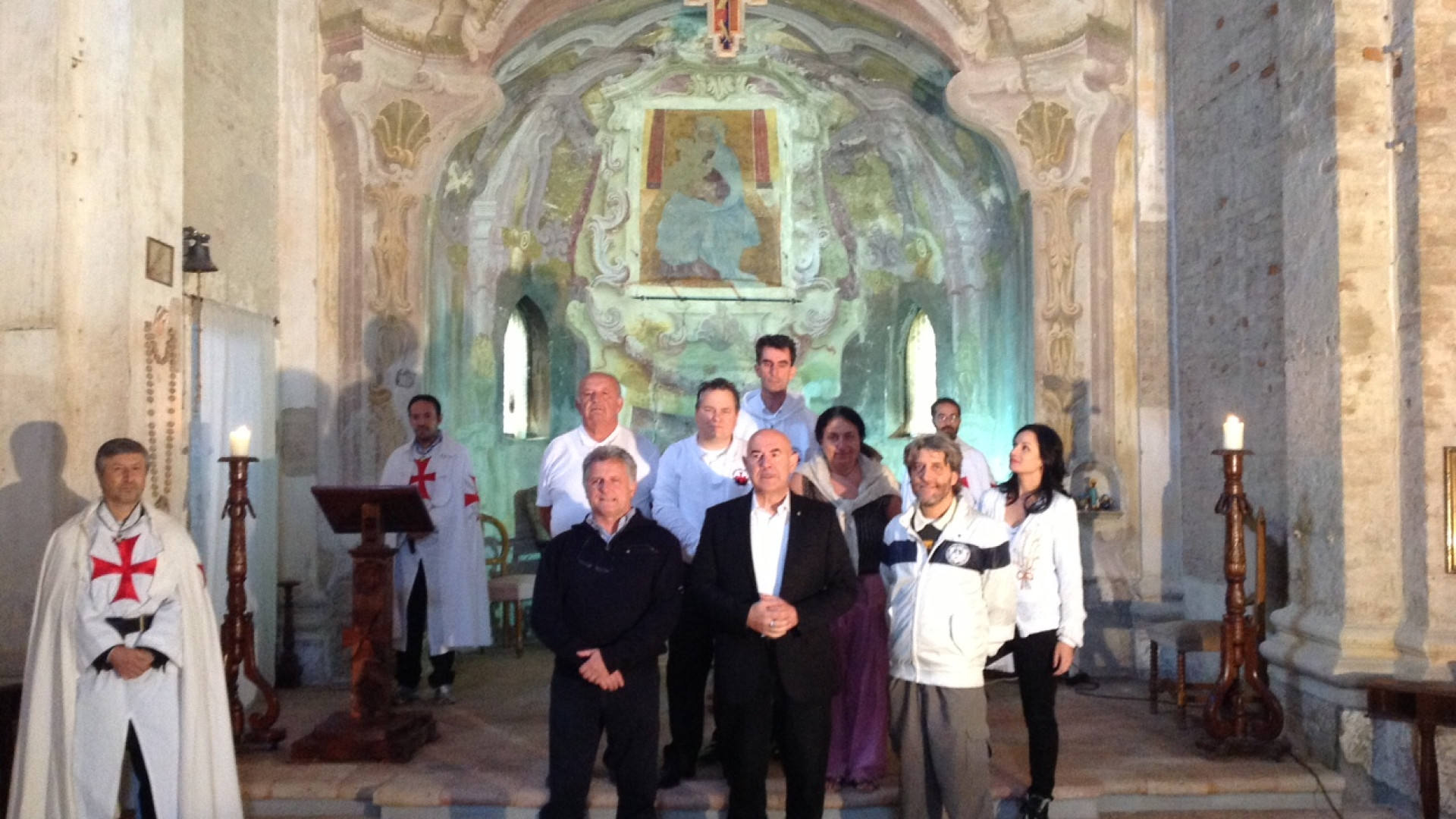 Associazione Templari, recuperato l'affresco della chiesa di Le Mose