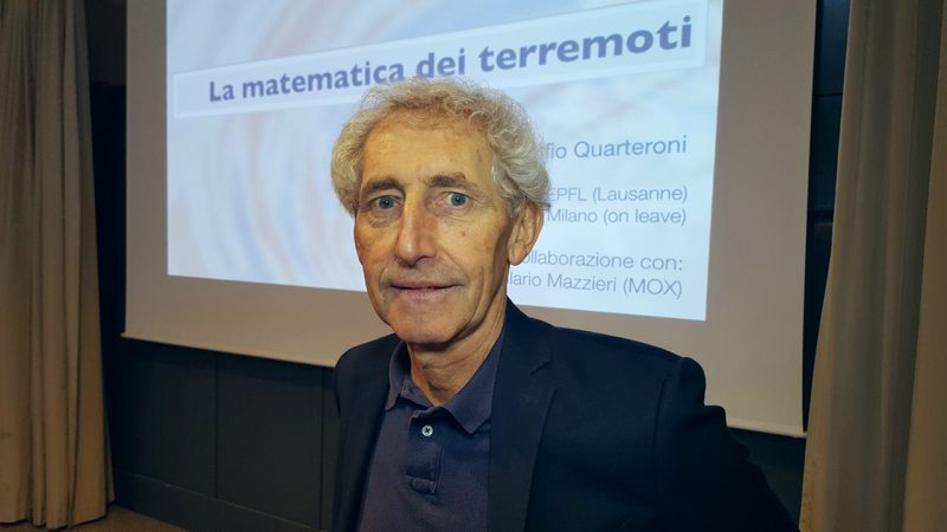 Terremoti: la matematica può "salvare".  Quarteroni incontra gli studenti