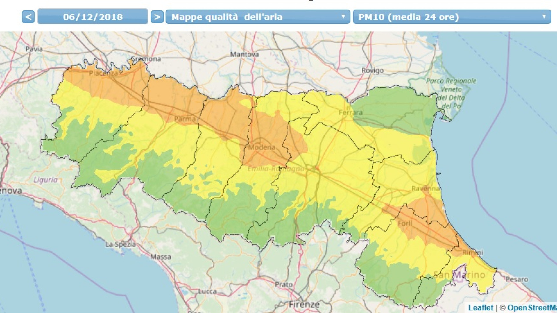 Settimo giorno consecutivo di smog fuori dai limiti: l'aria di Piacenza è la peggiore della regione