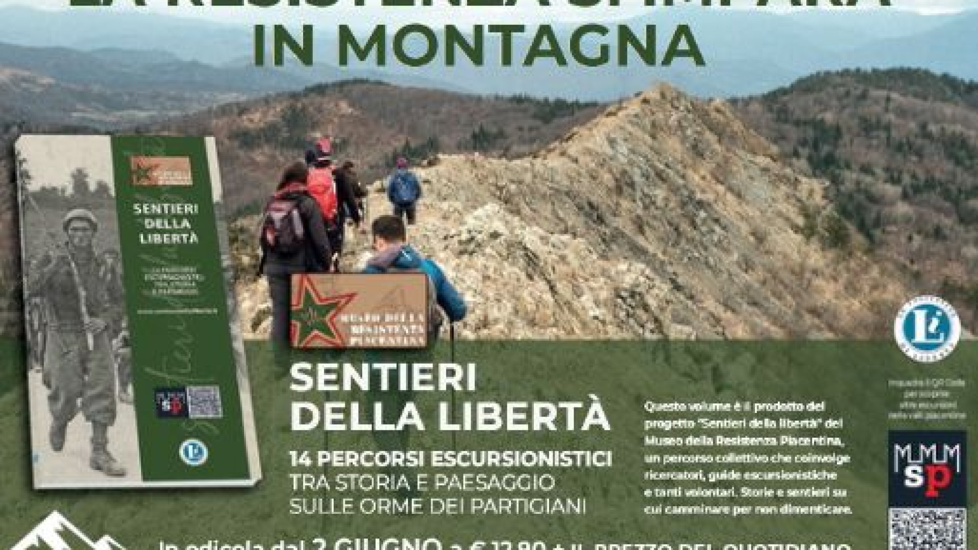 "Sentieri della libertà": dal 2 giugno il volume dedicato ai percorsi dei partigiani