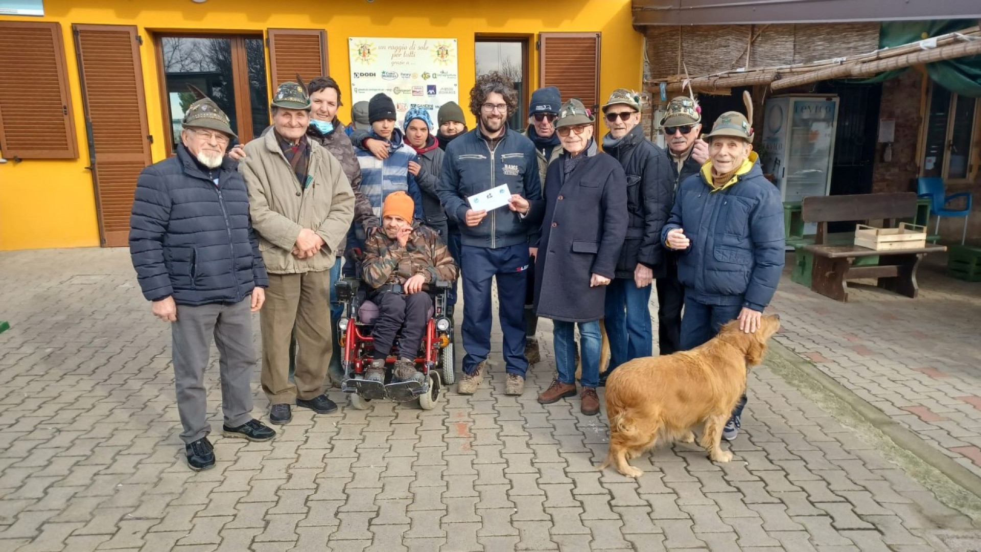 Il grande cuore degli alpini di Castello: donati 400 euro al centro "Rio Torto"