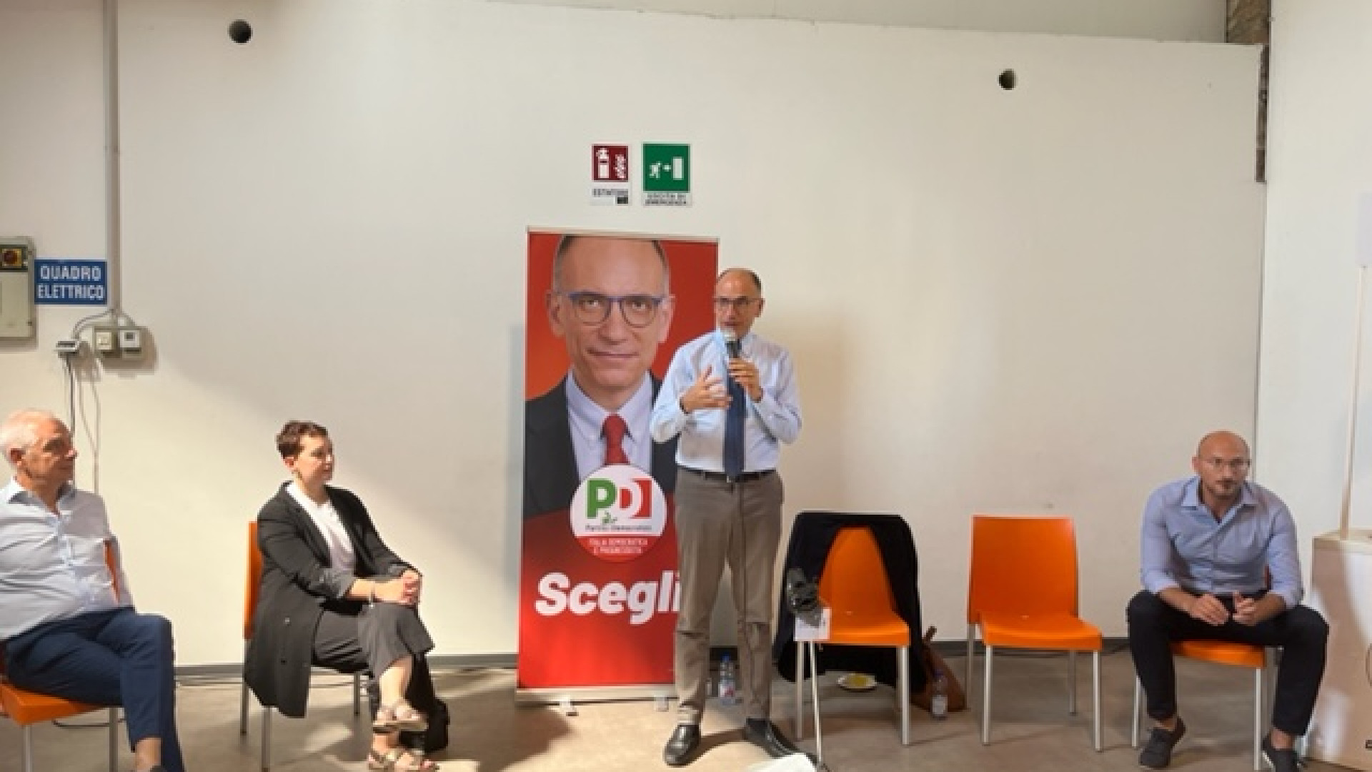 Enrico Letta a Piacenza: "Ridurre le tasse sul lavoro per creare occupazione"