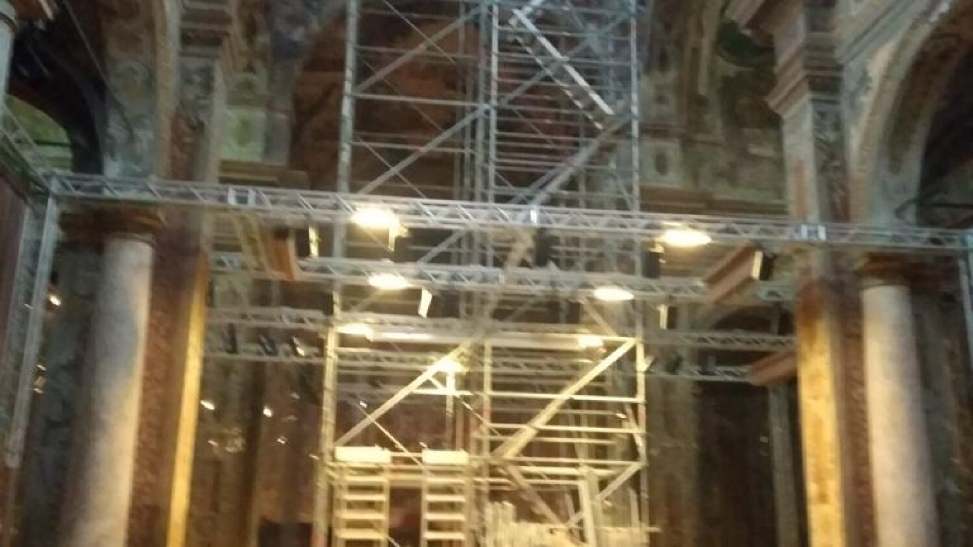 Sala dei Teatini: al via i lavori di restauro della cupola