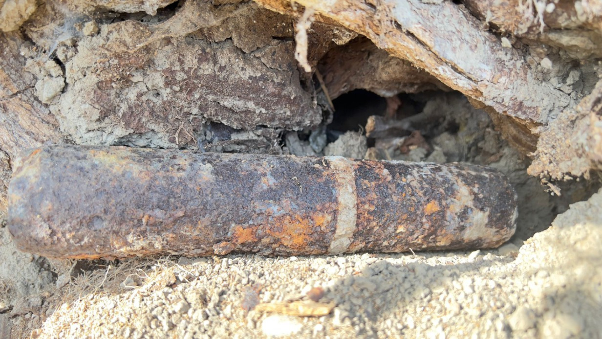 Ordigno bellico in un campo vicino al parco Galleana, rimosso dal Genio Pontieri