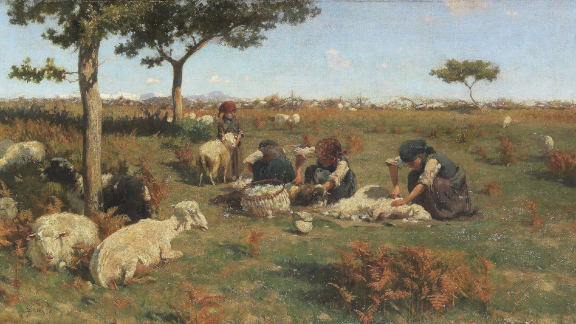 "La tosatura delle pecore": quadro di Stefano Bruzzi all'asta in Germania