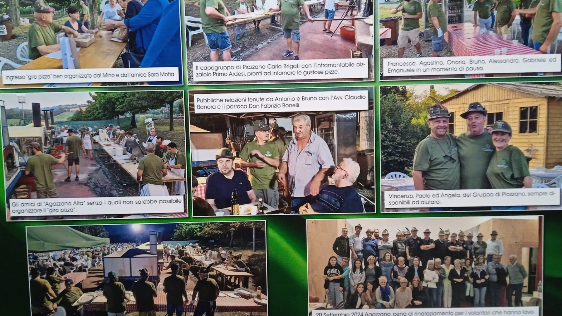 Agazzano: Alpini in piazza Europa per la decima edizione del calendario