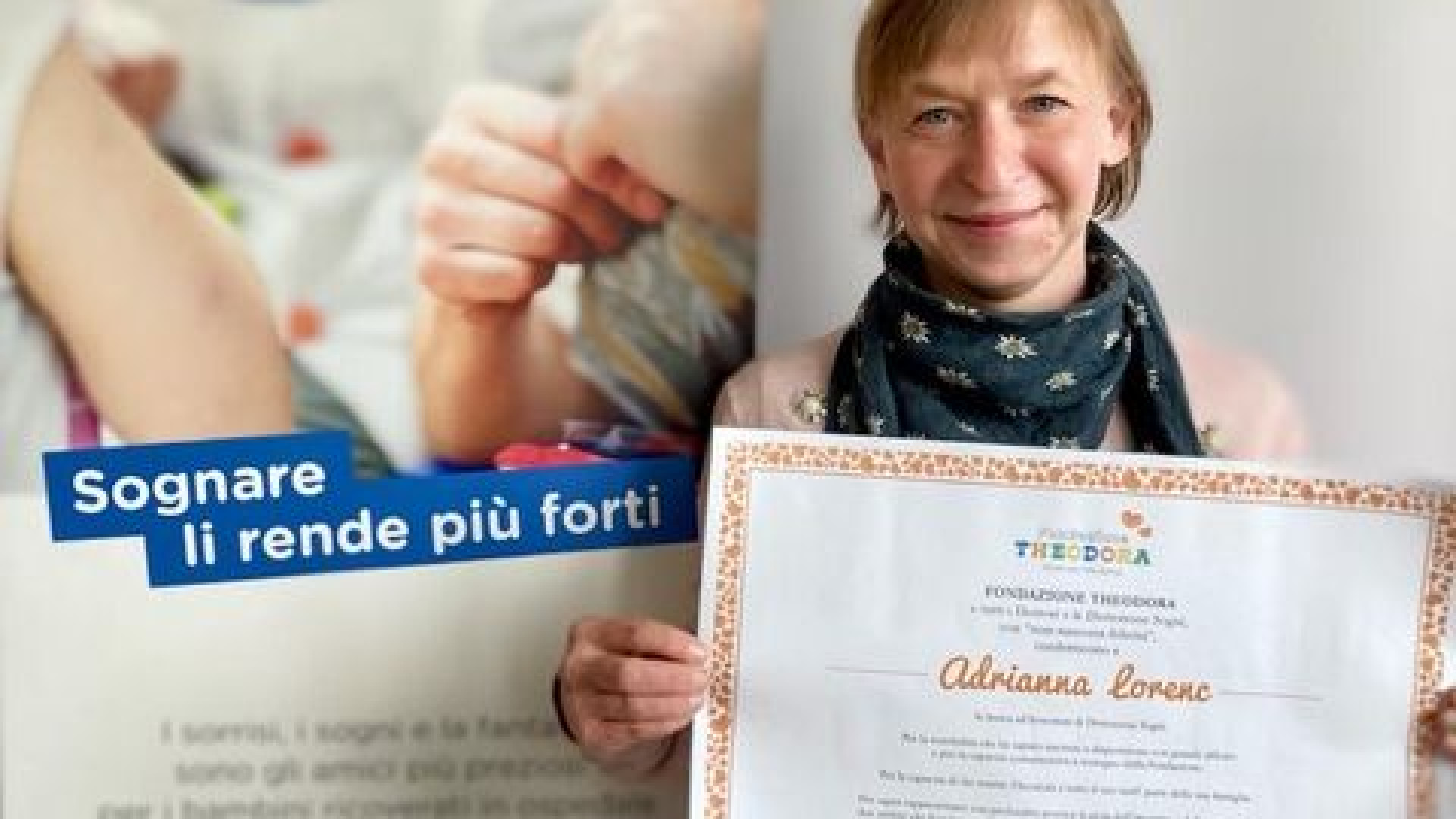 A 7 anni muore di tumore, |la mamma diventa clown |per i bimbi del Gaslini