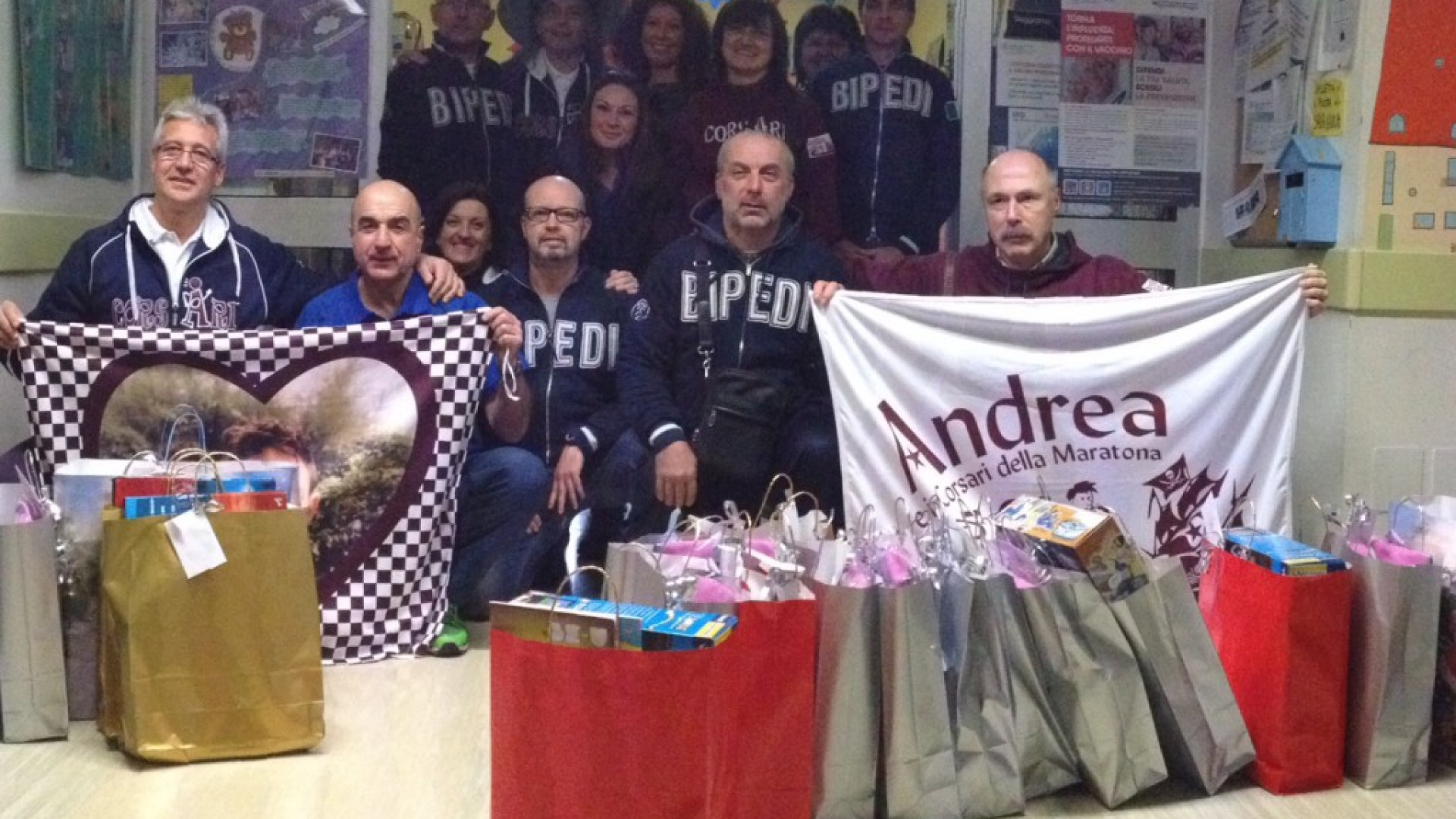 I Corsari della maratona anticipano l'Epifania per i bambini ricoverati