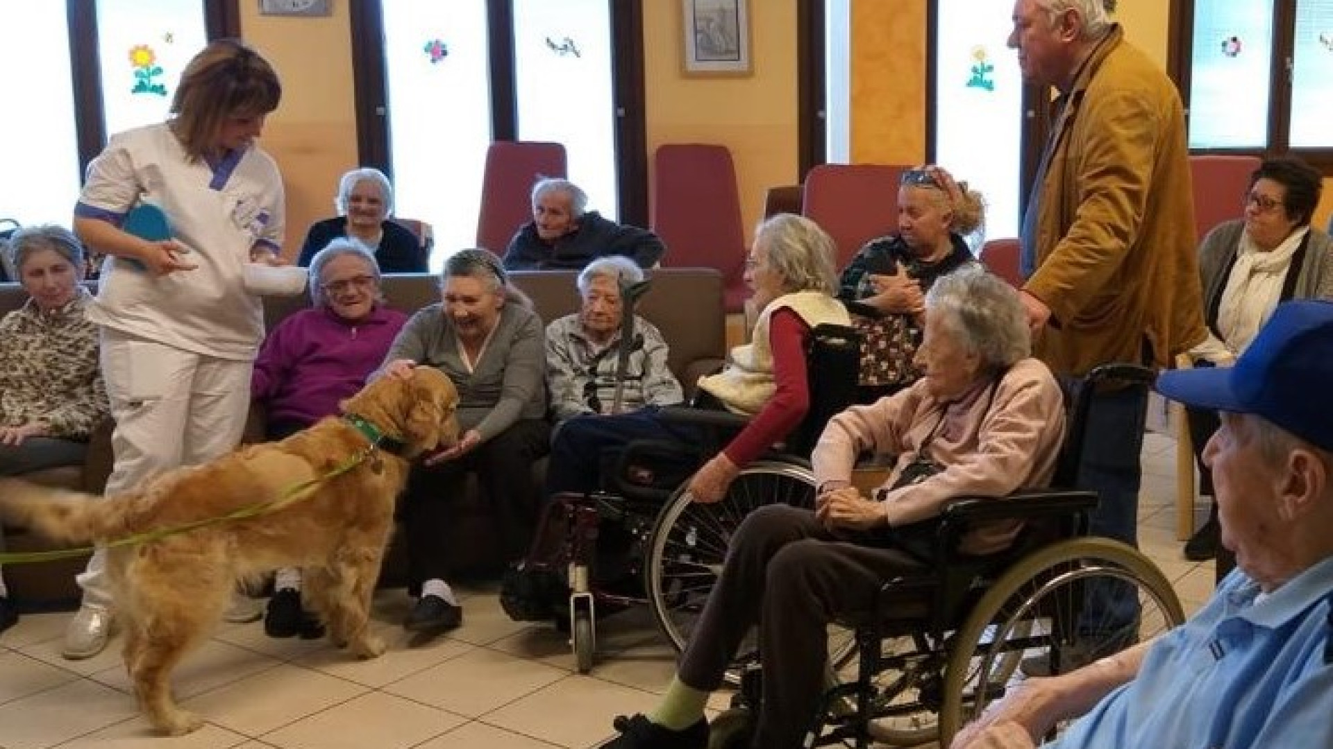 Pet therapy per gli anziani della residenza Fontanella: è partito il progetto
