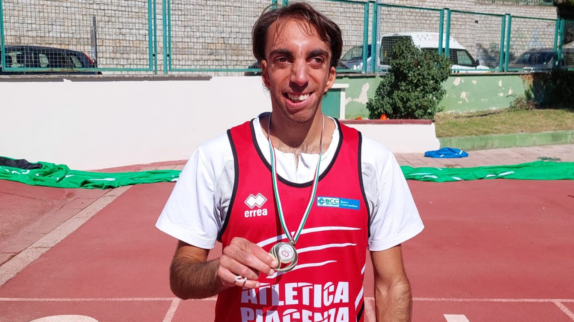 Atletica Piacenza, ottavo posto per Simone Boiocchi ai Campionati italiani Fisdir