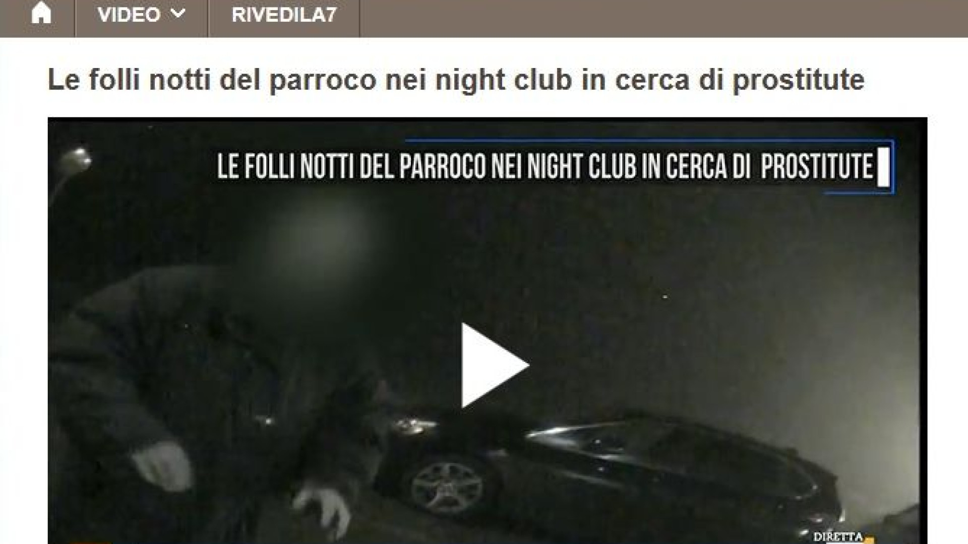 Il "parroco a luci rosse" trovato da La7 frequenta i locali piacentini