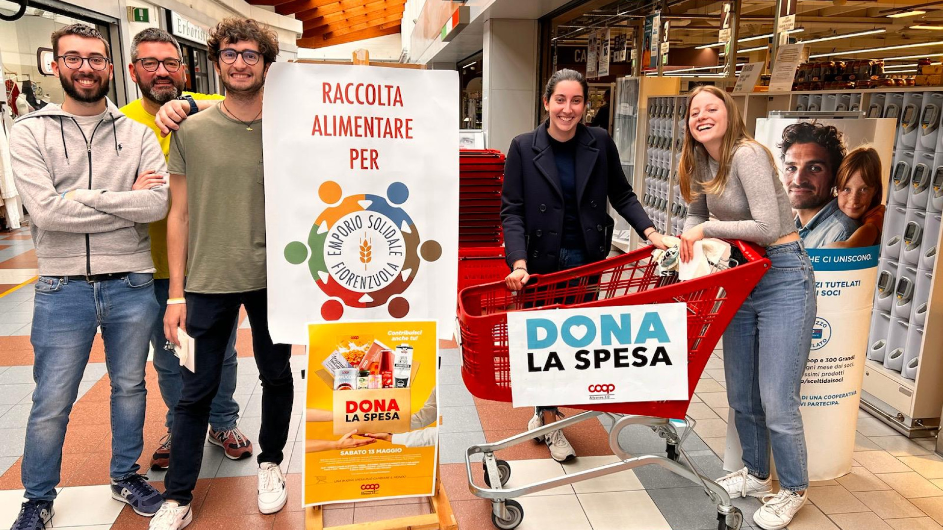 Fiorenzuola, cinque giovani lanciano raccolta per la cella frigo dell'Emporio solidale