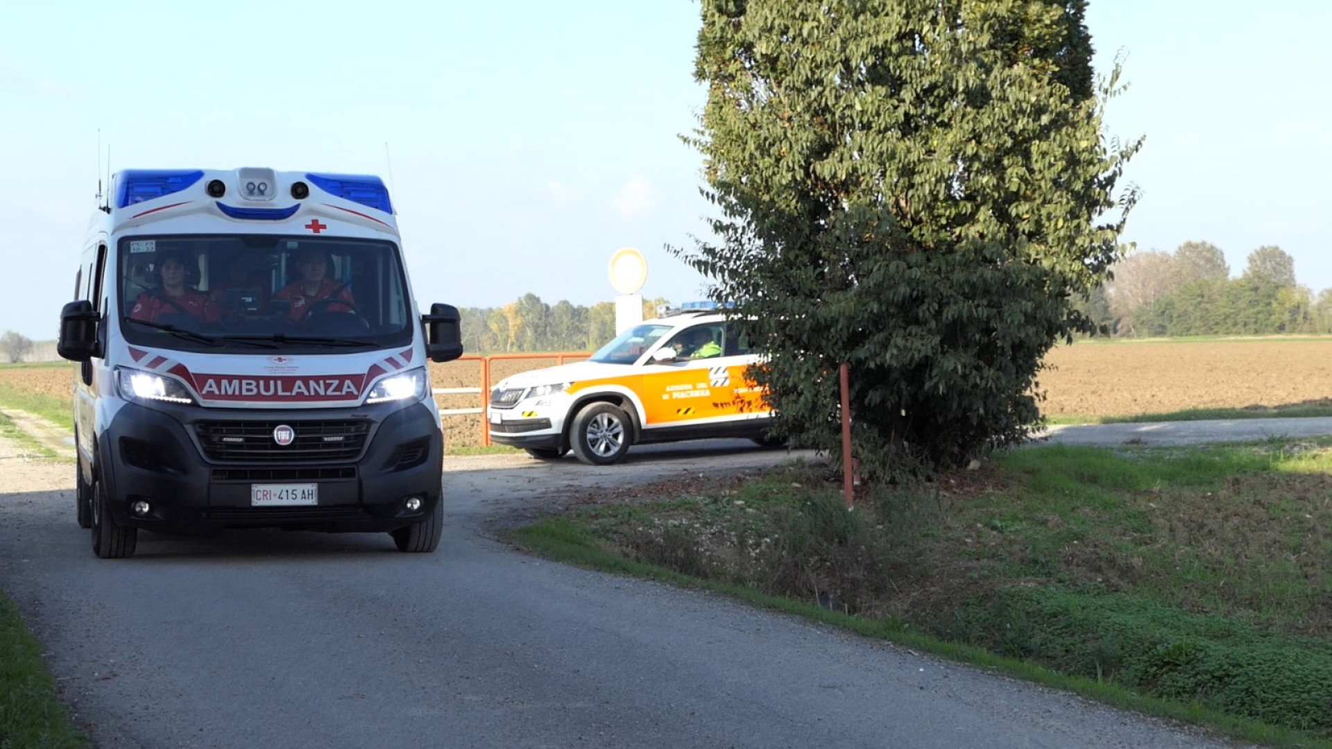 Grave infortunio in azienda agricola a Sarmato, operaio cade durante lavori al tetto
