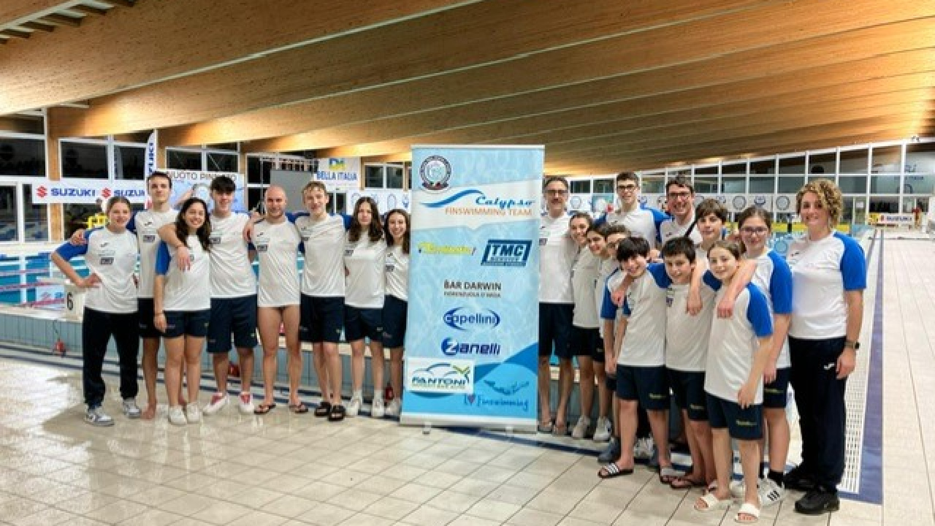 Nuoto pinnato, 14 medaglie e tre titoli italiani per la Calypso Piacenza ai Tricolori