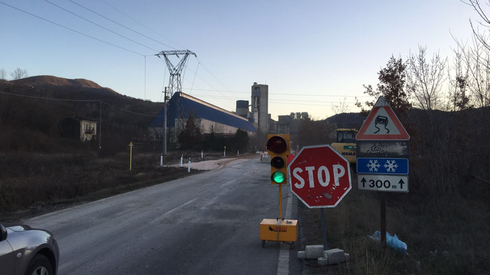 Riaperta la provinciale per Morfasso, transito  a senso unico alternato