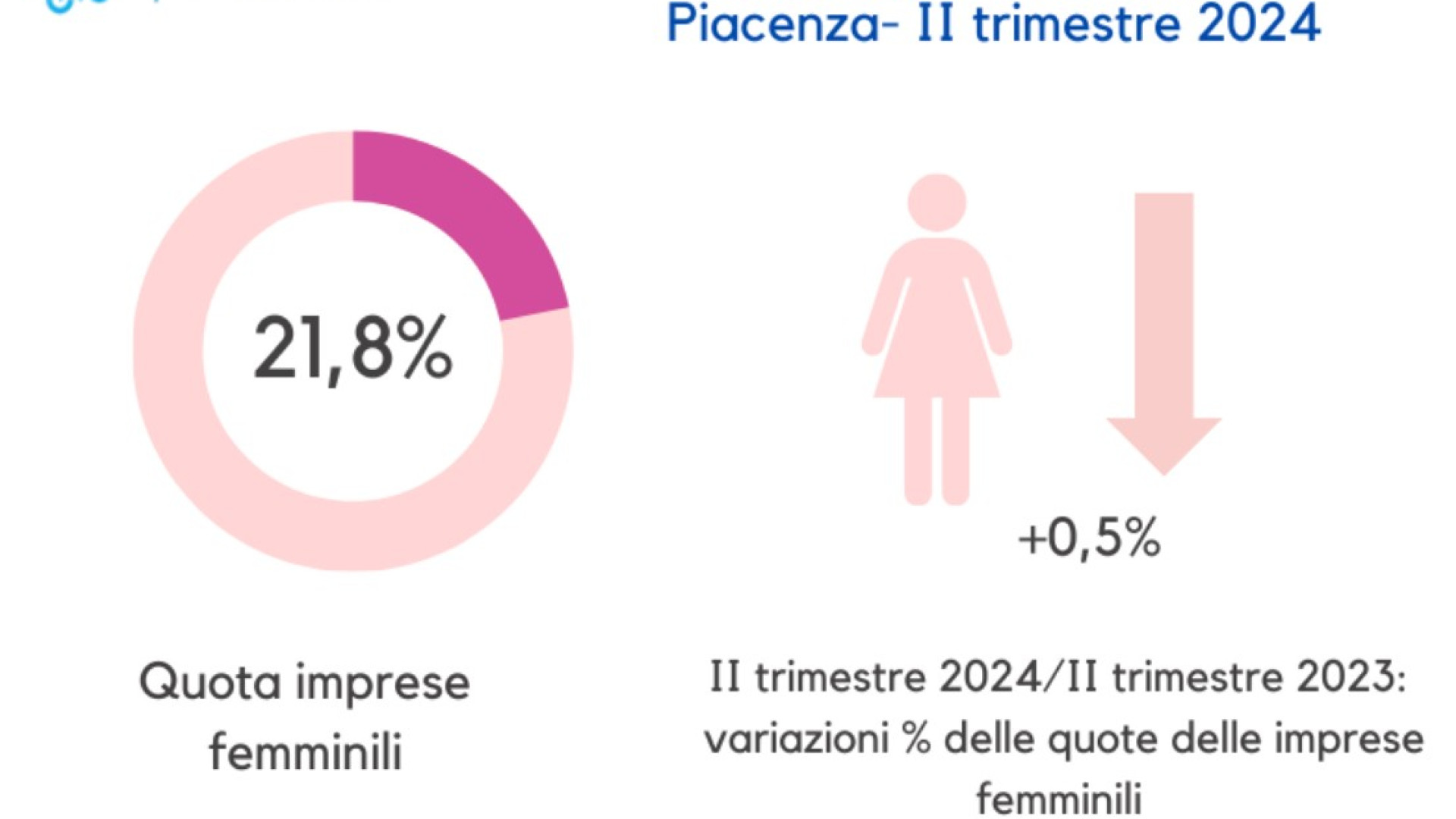 Aumentano le imprese femminili a  Piacenza, calano a livello nazionale