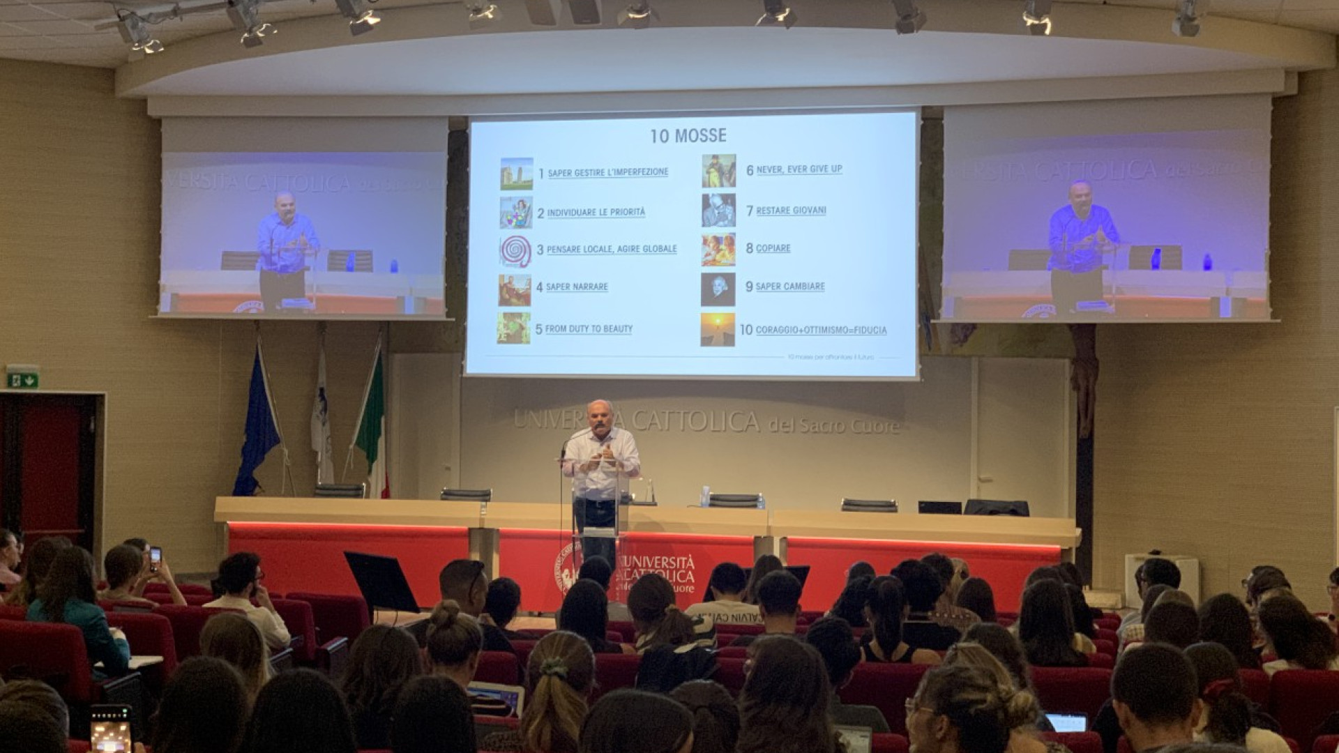 "Copiare e migliorare, ma anche saper cambiare". Oscar Farinetti incontra i giovani