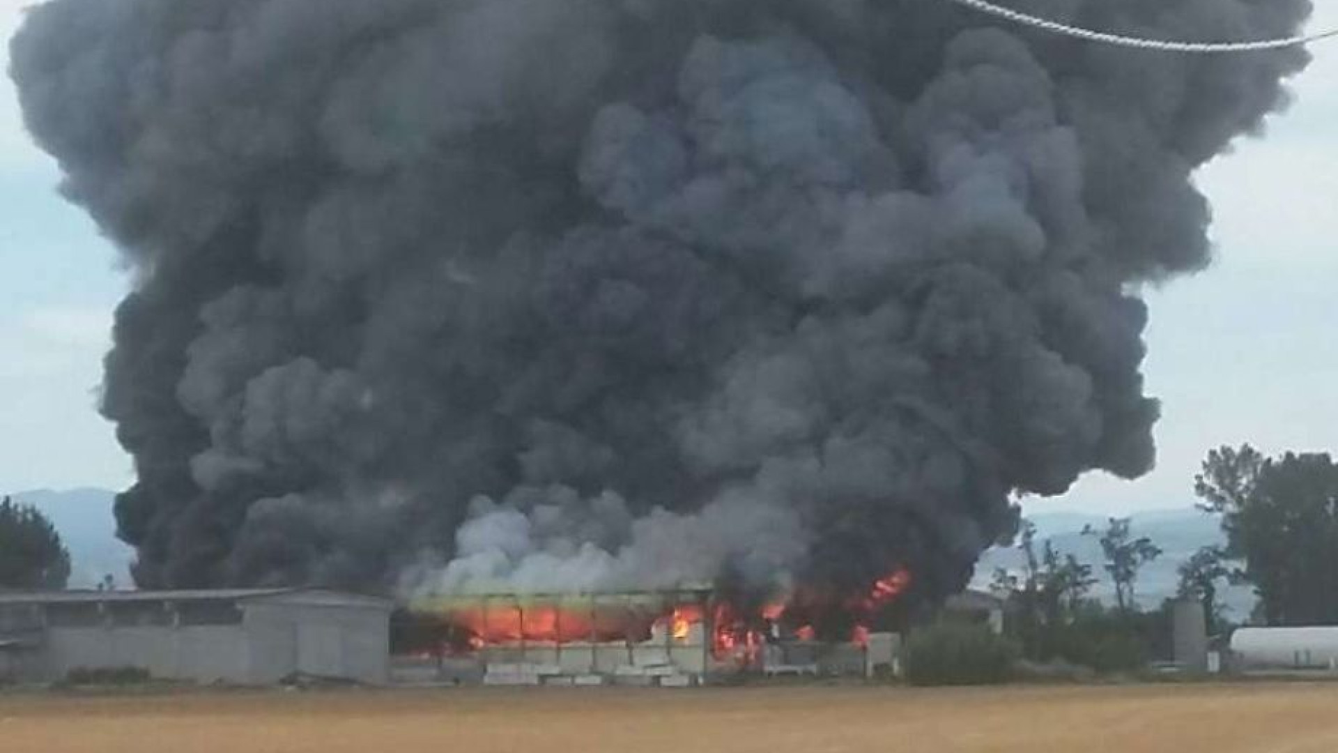Capannone divorato dalle fiamme, proseguono le verifiche di Arpae