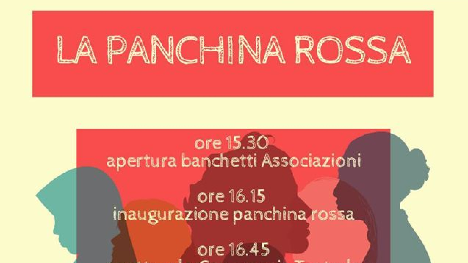 “La violenza è l’ultimo rifugio degli incapaci”. Panchina rossa all'Emporio solidale