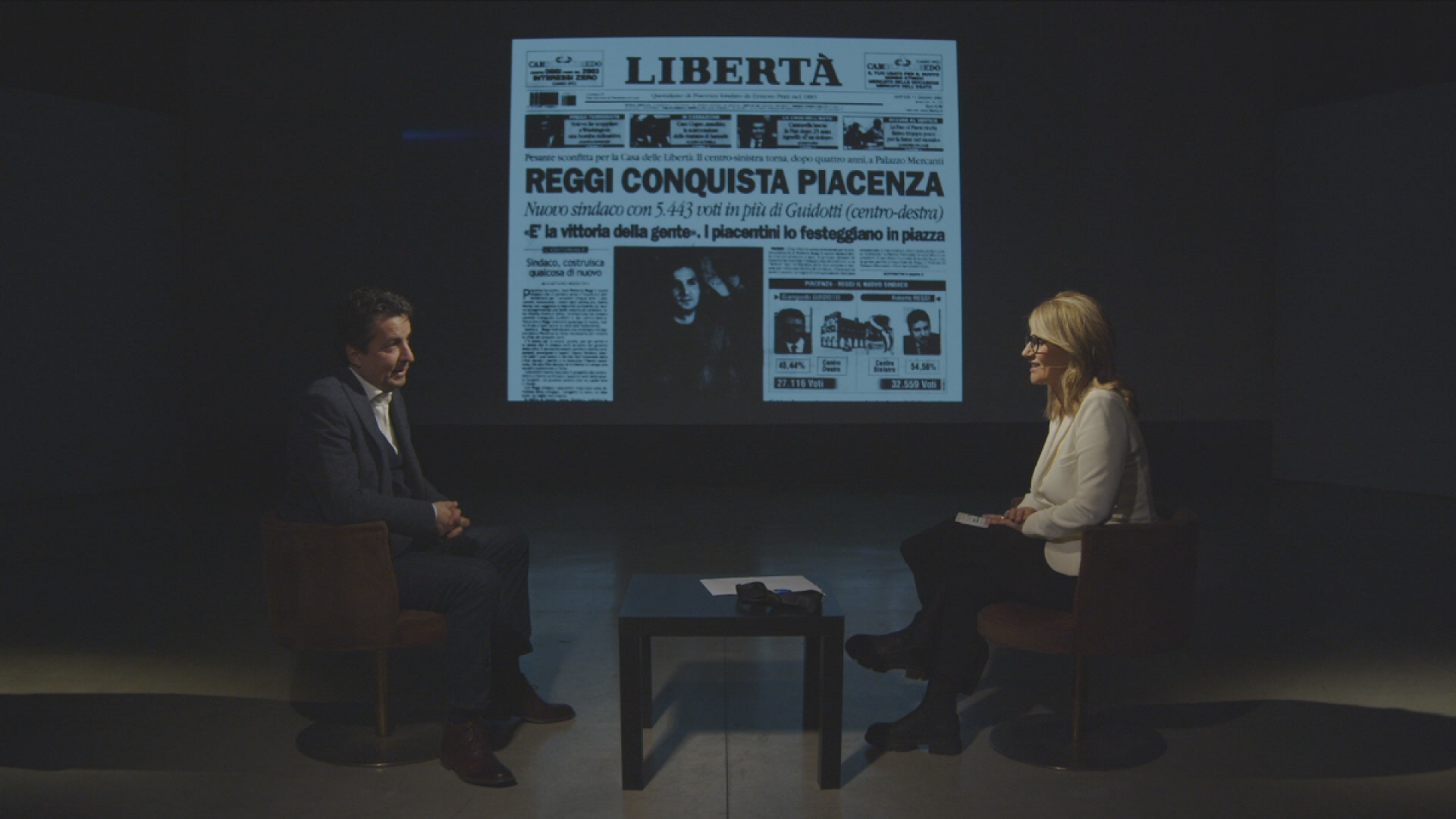Lo specchio di Piacenza, Reggi apre il format: "Sono stato il sindaco d’Italia"