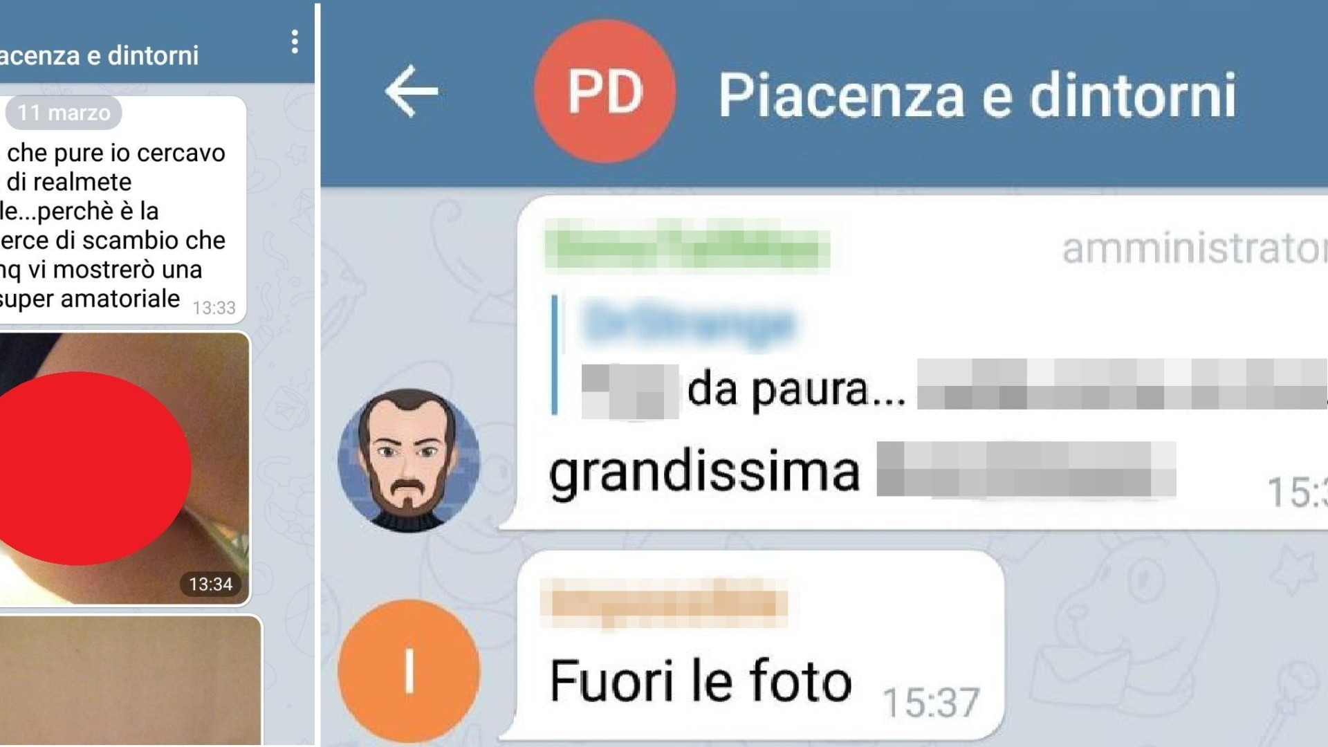 Un gruppo di piacentine: "Chiudete i gruppi Telegram di revenge porn"