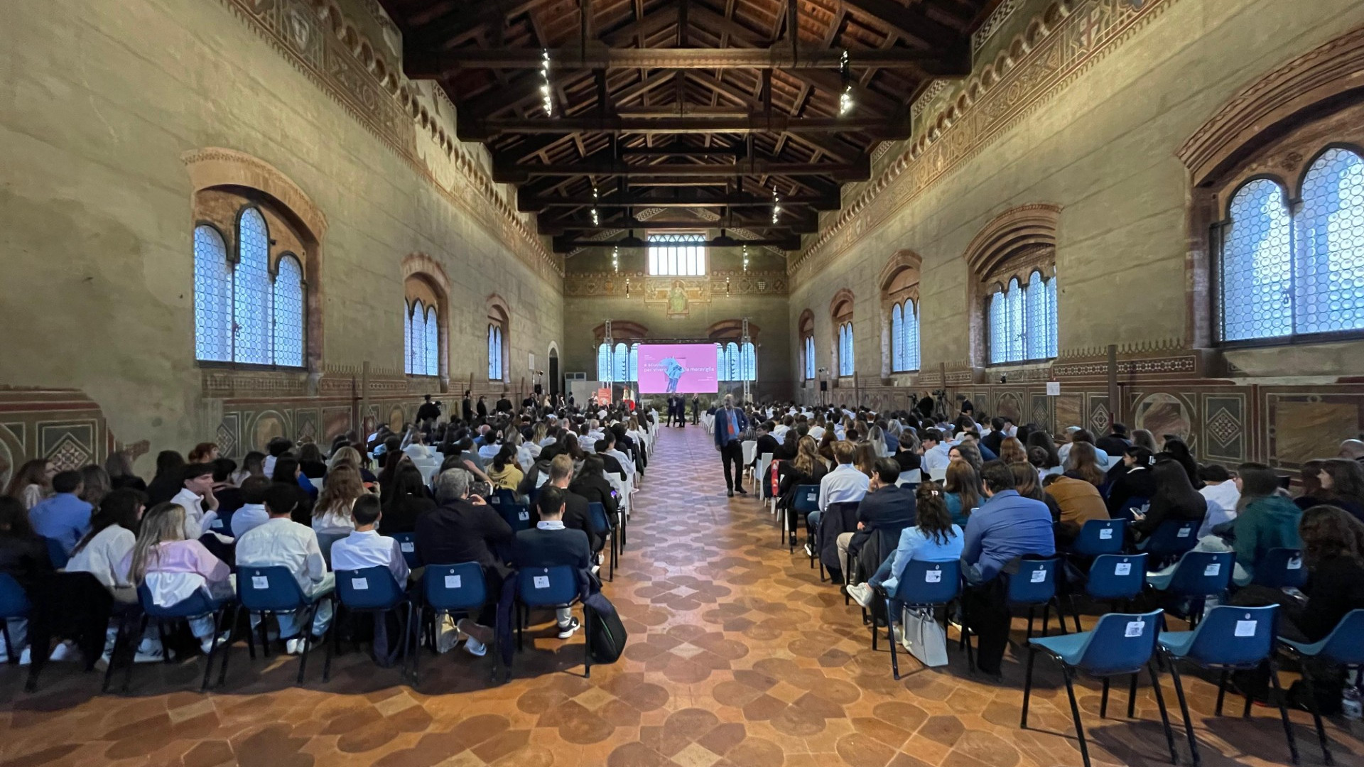A Palazzo Gotico 450 studenti in attesa del presidente Mattarella