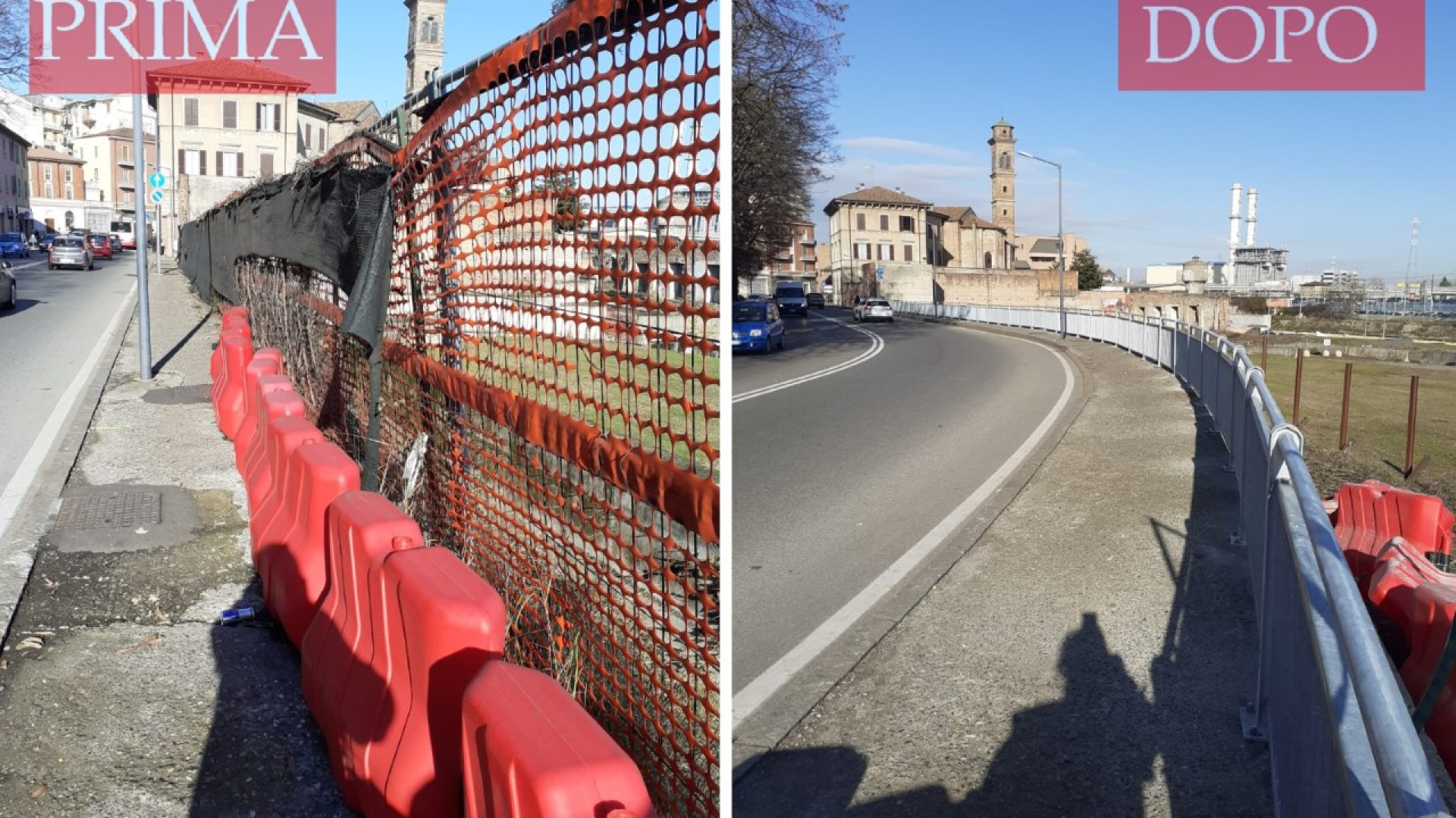 Nuovi parapetti al posto della recinzione fatiscente in via Primogenita