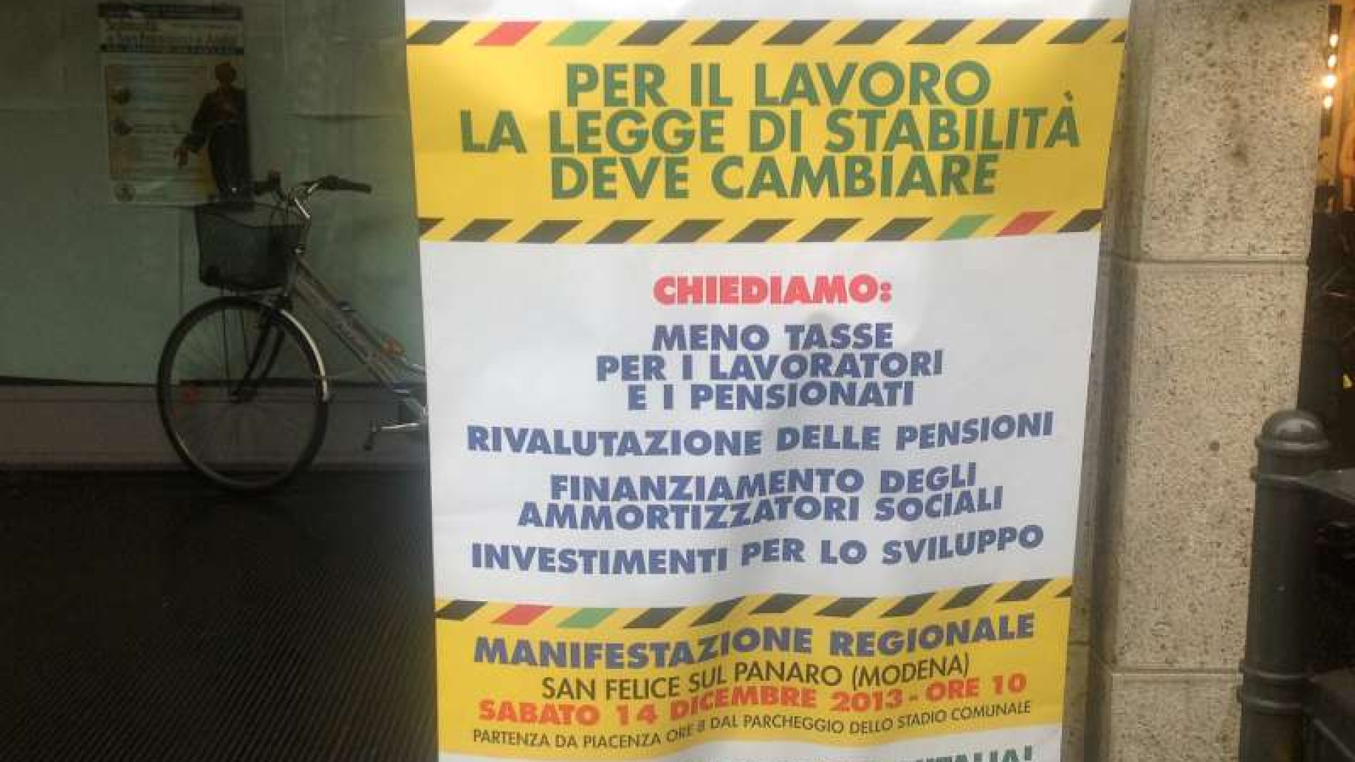 Cambiare la legge di stabilità, Cgil, Cisl e Uil pronti a manifestare