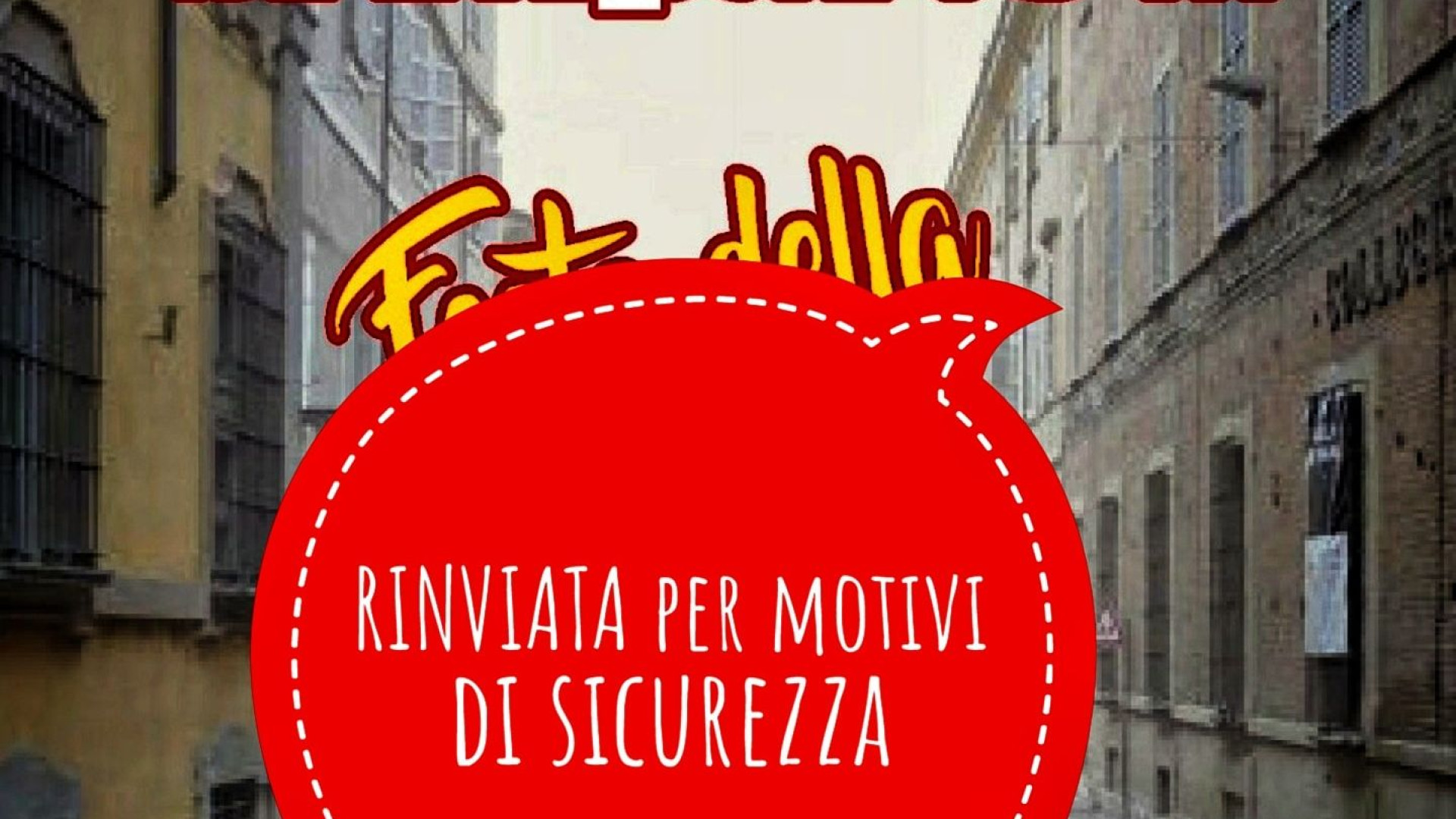 Sicurezza, rinviata la festa per l'inaugurazione di via Taverna rinnovata