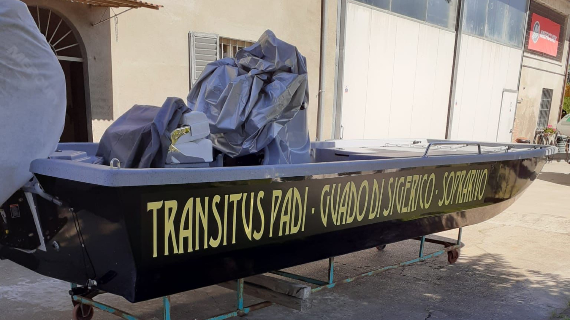 Guado di Sigerico, domenica taglio del nastro per la nuova barca per il trasporto sul Po