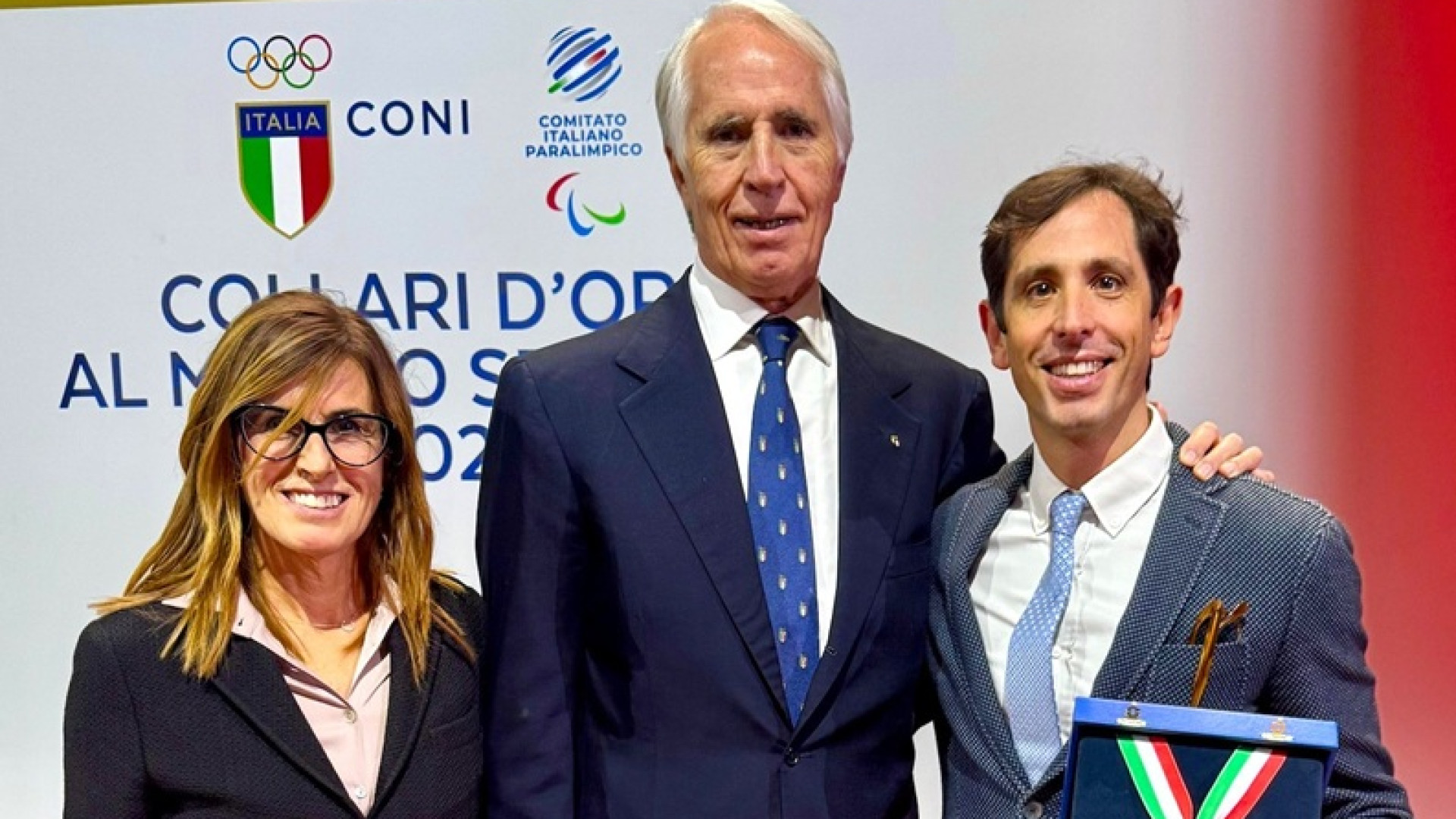 Alla Vittorino il Collare d'Oro del Coni consegnato dal presidente Malagò